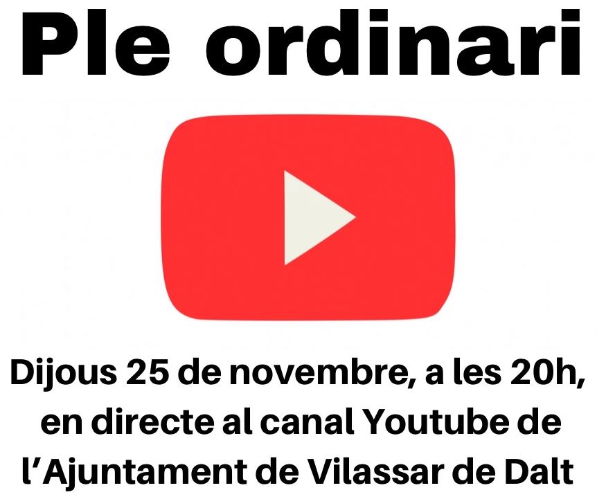 Ple del mes de novembre