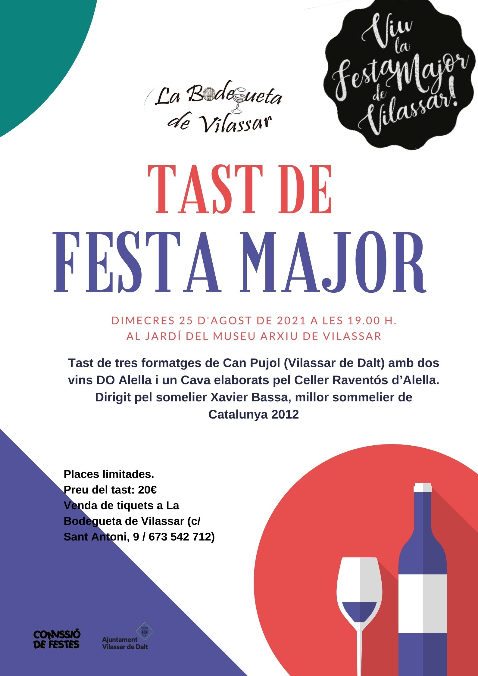 ENTRADES EXHAURIDES Sants Gen&iacute;s 2021: Tast de vins DO Alella