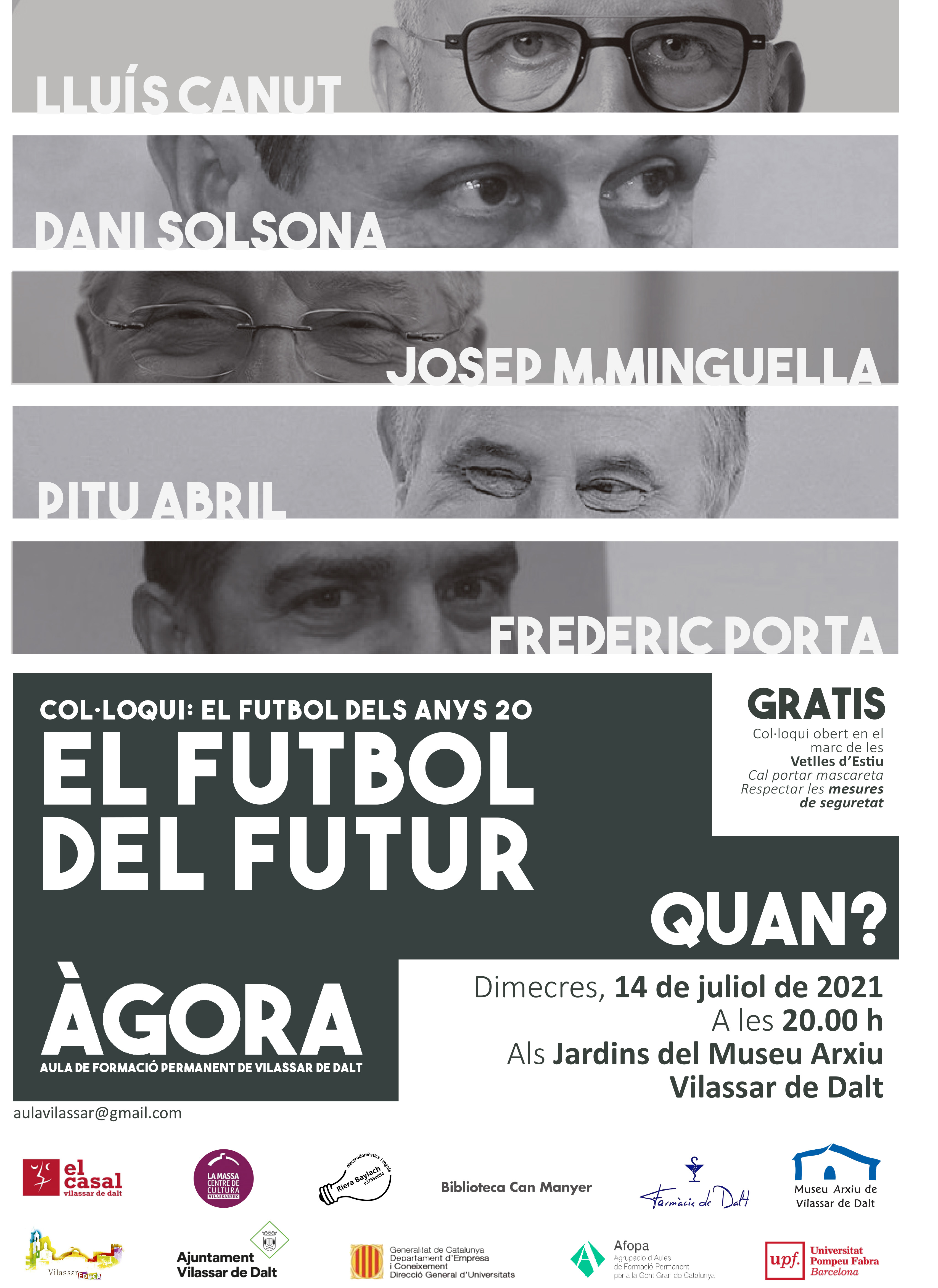 Vetlles 2021: &Agrave;gora Vilassar. Taula rodona 'El futbol dels anys 20, el futbol del futur'