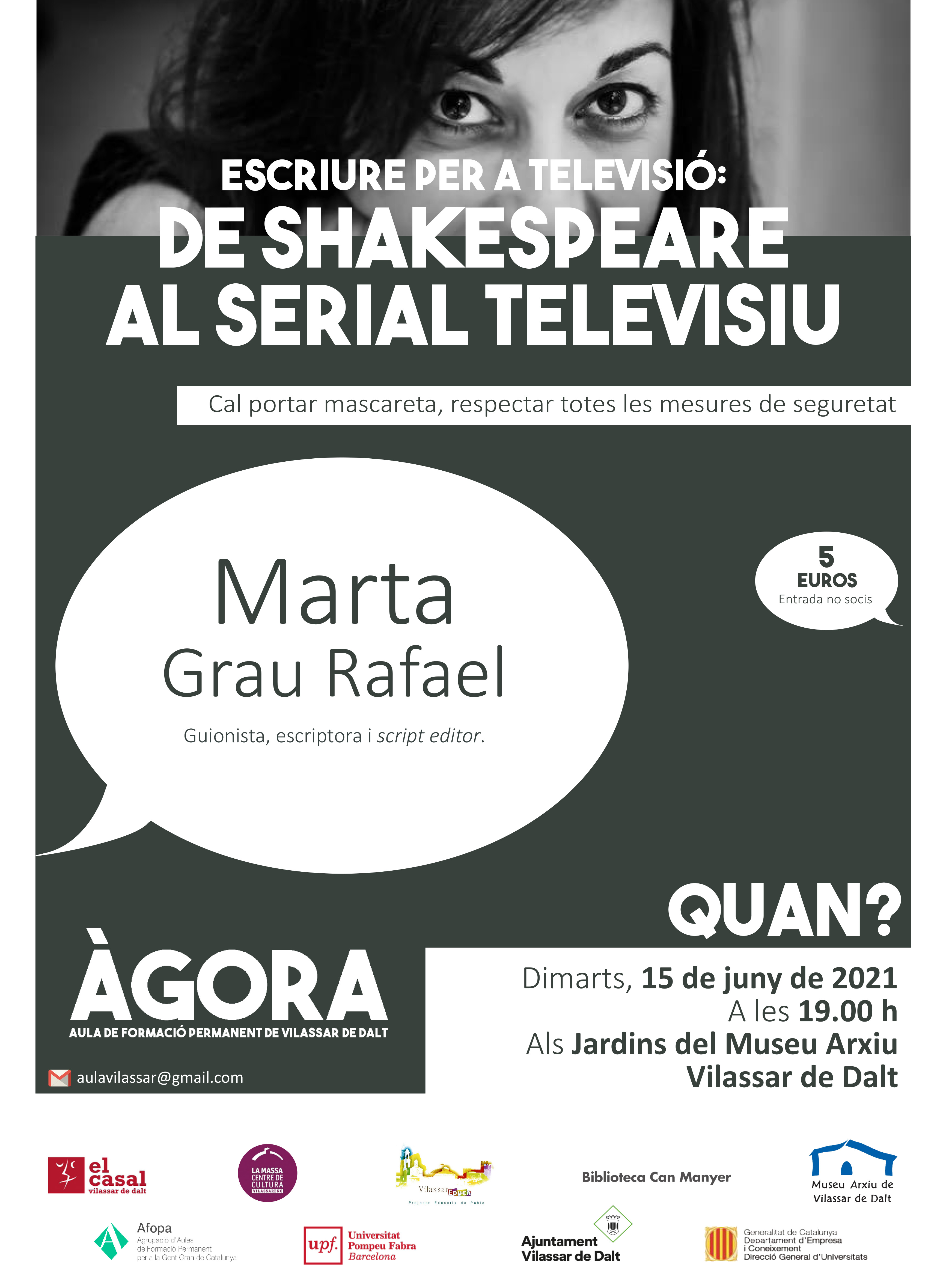 &Agrave;gora Vilassar: Escriure per a televisi&oacute;, de Shakespeare al serial televisiu