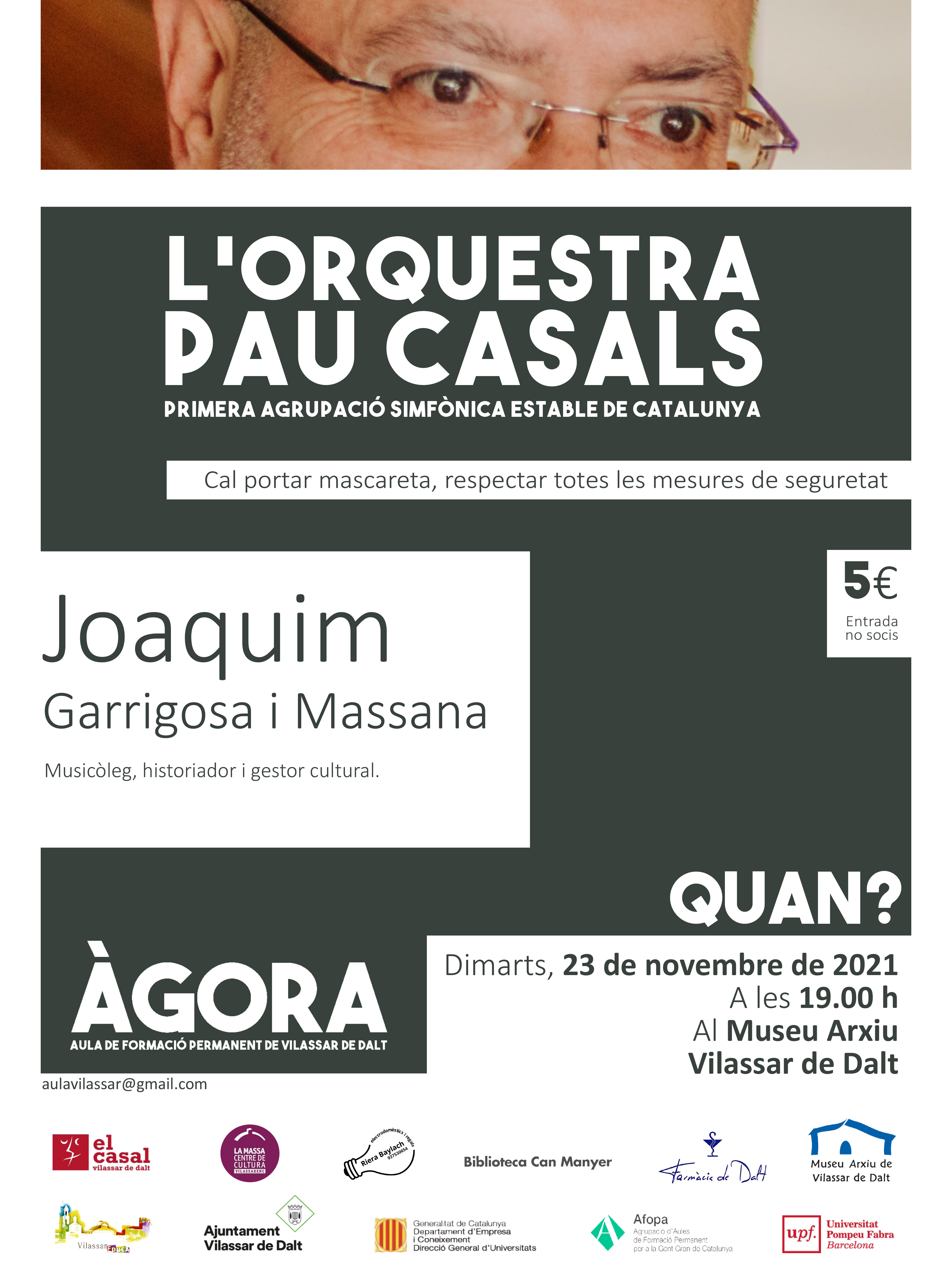 &Agrave;gora Vilassar: L'Orquestra Pau Casals