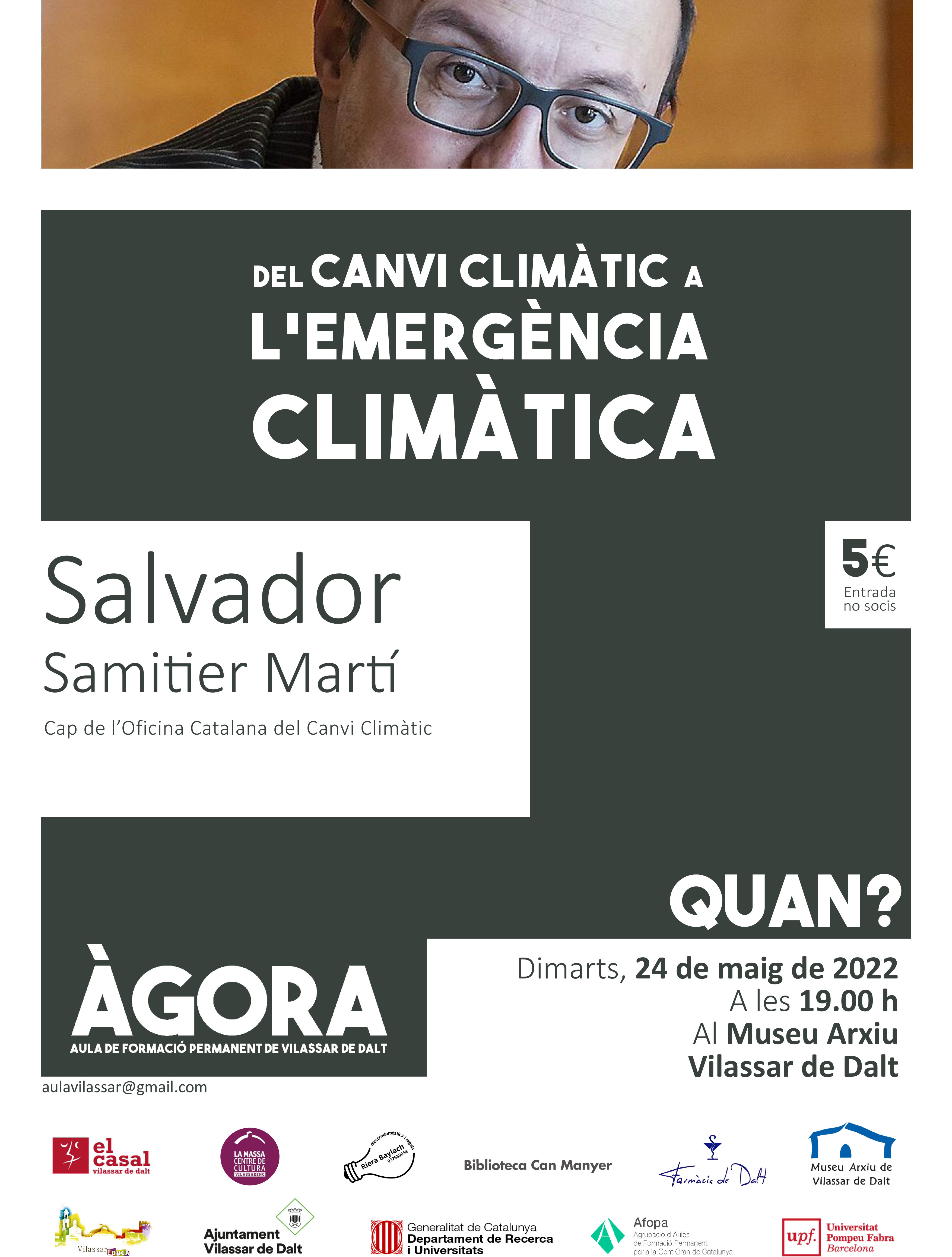 &Agrave;gora Vilassar: Del canvi clim&agrave;tic a l'emerg&egrave;ncia clim&agrave;tica