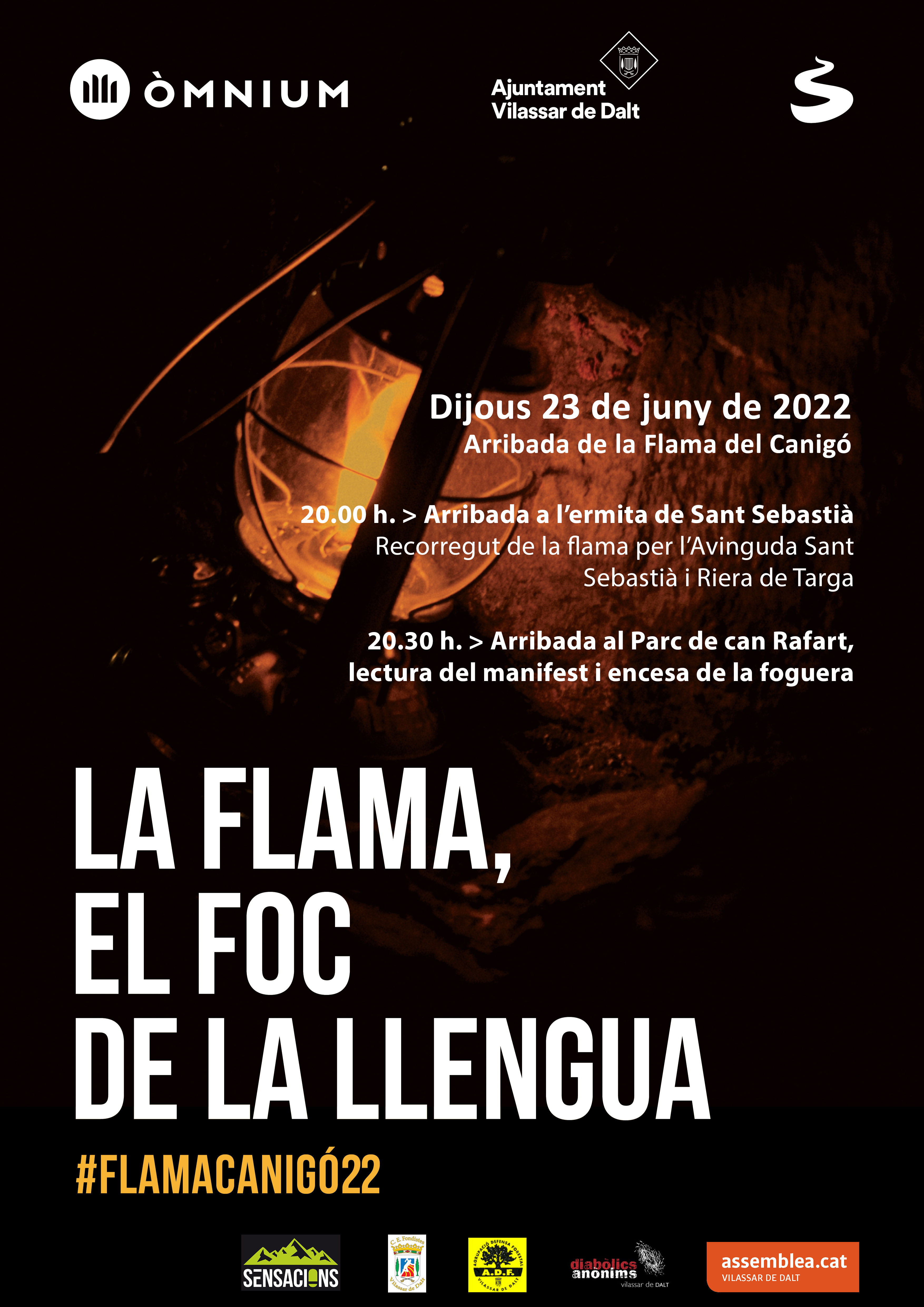 Arribada de la Flama del Canig&oacute;