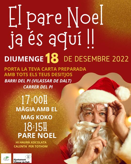 Visita del Pare Noel al Barri del Pi