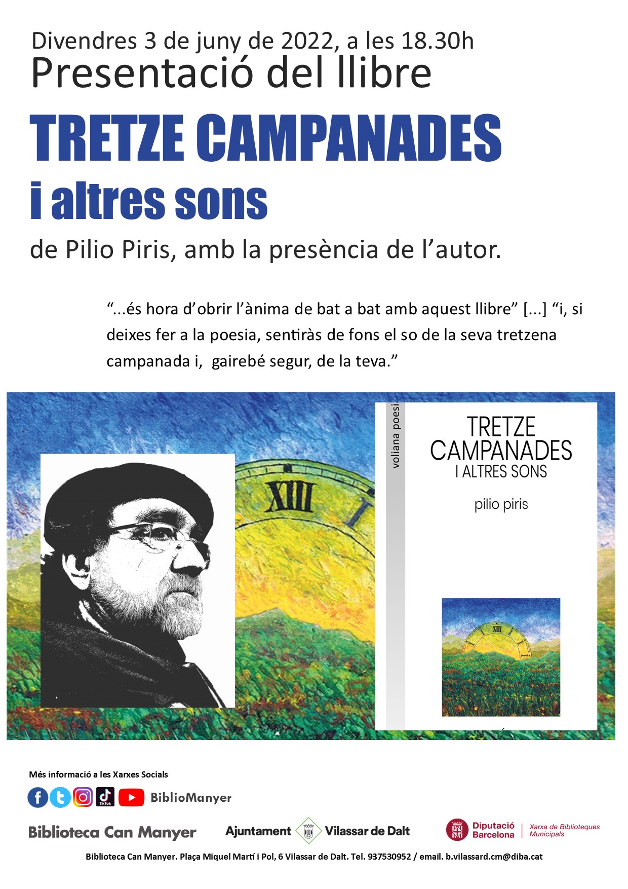 Presentaci&oacute; del llibre 'Tretze campanades i altres sons'