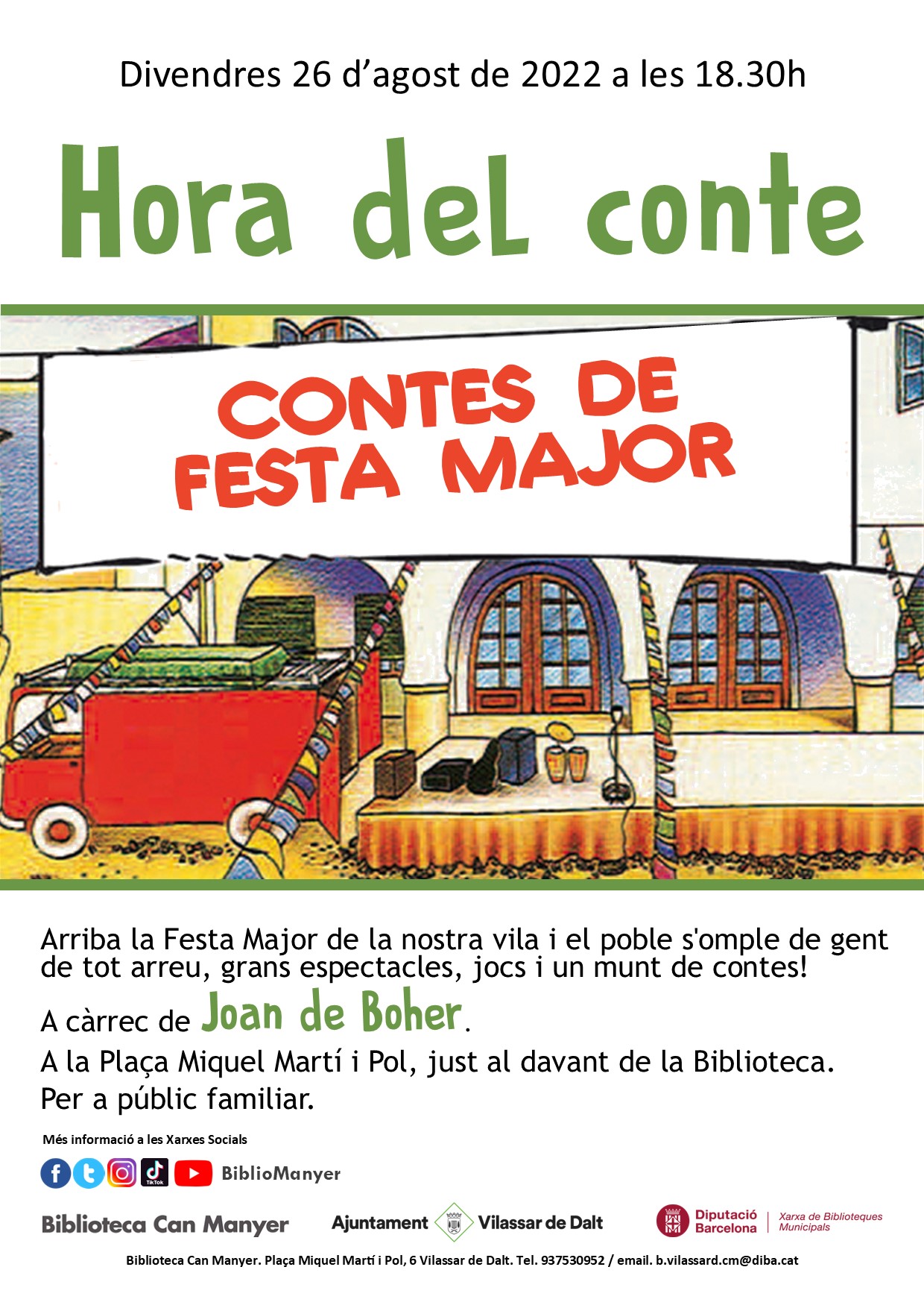 Sants Gen&iacute;s 22: Contes de Festa Major