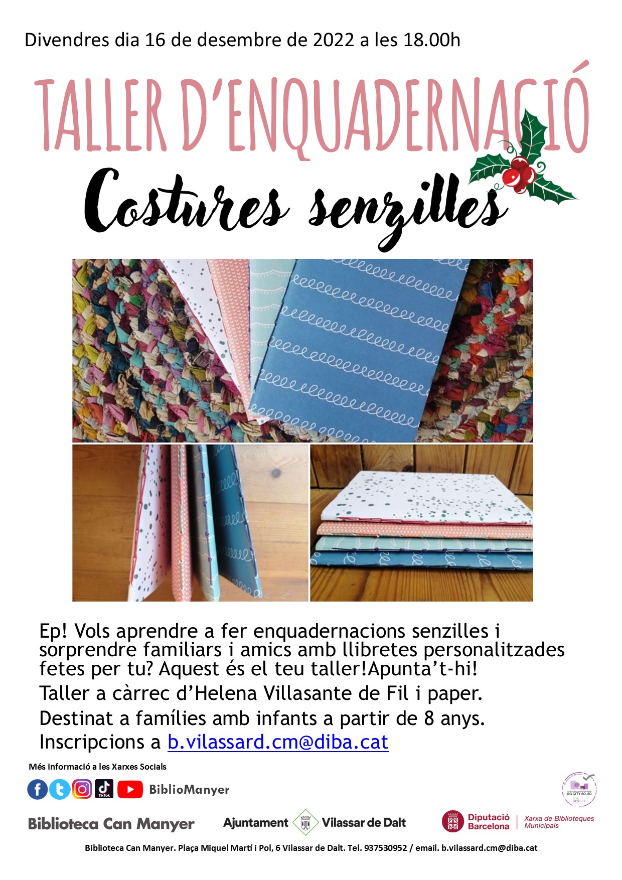 Taller d'enquadernac&oacute; infantil: Costures senzilles