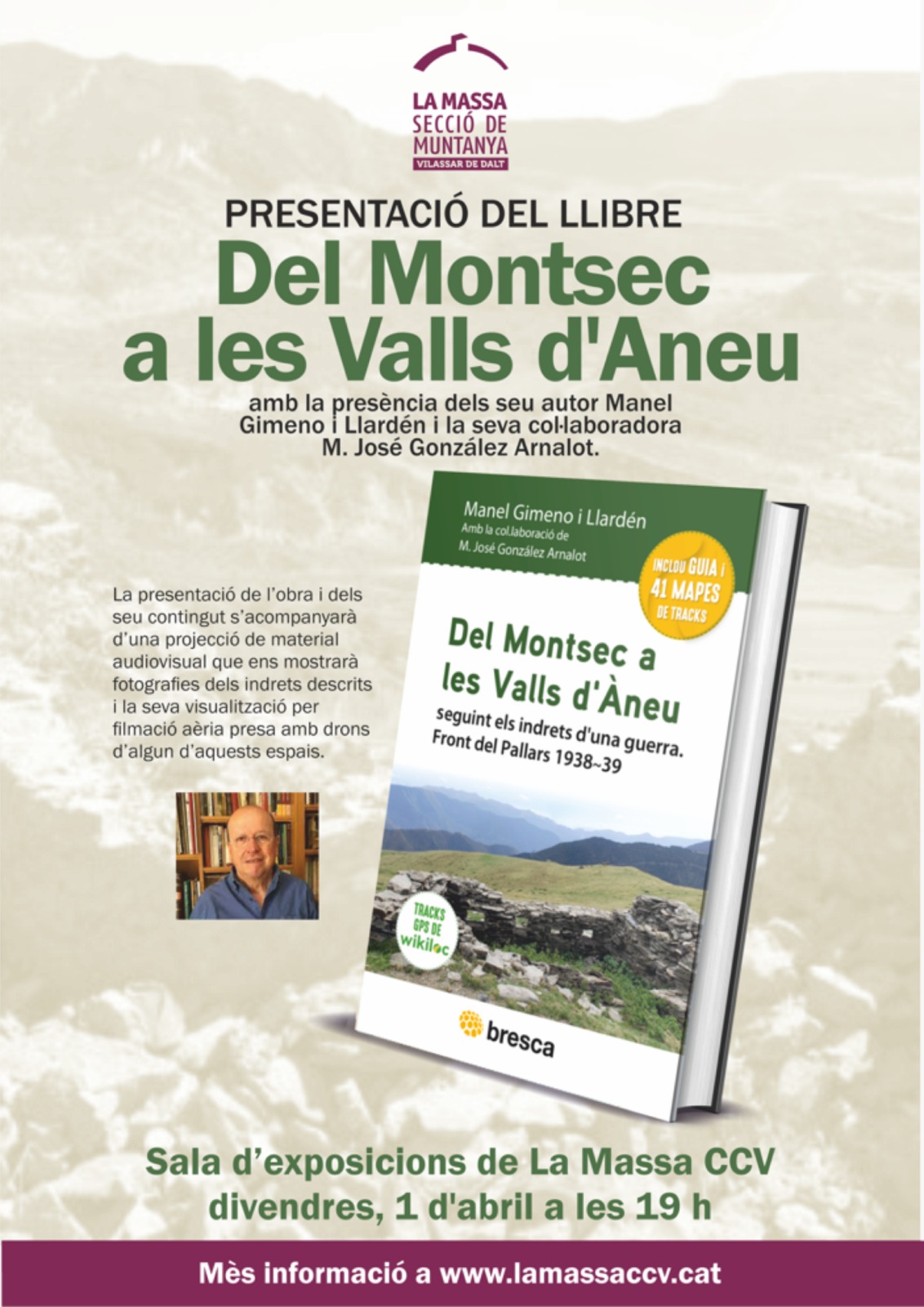 Presentaci&oacute; del llibre Del Montsec a les Valls d'&Agrave;neu