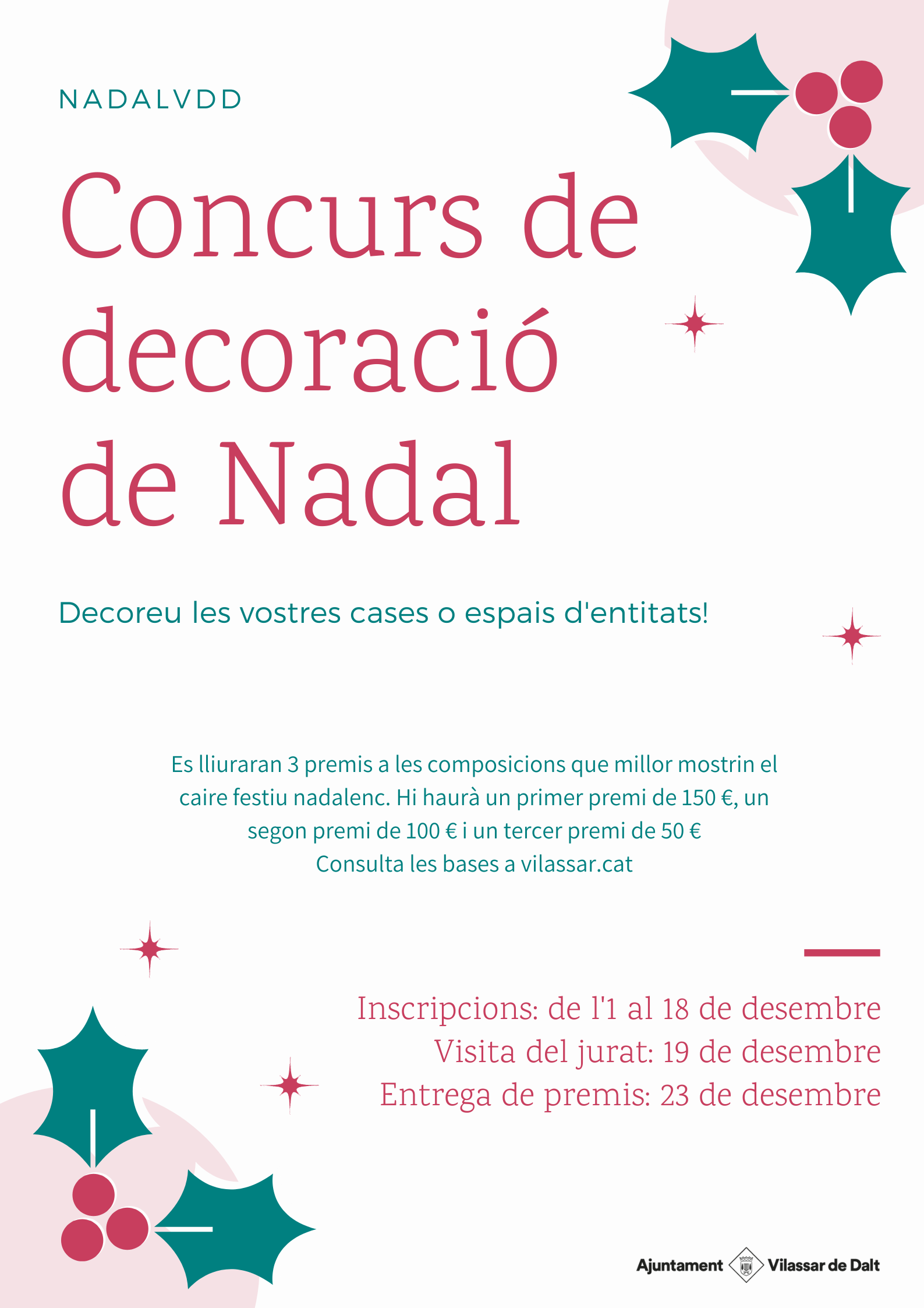 Tercera edició del concurs de decoració nadalenca NadalVDD