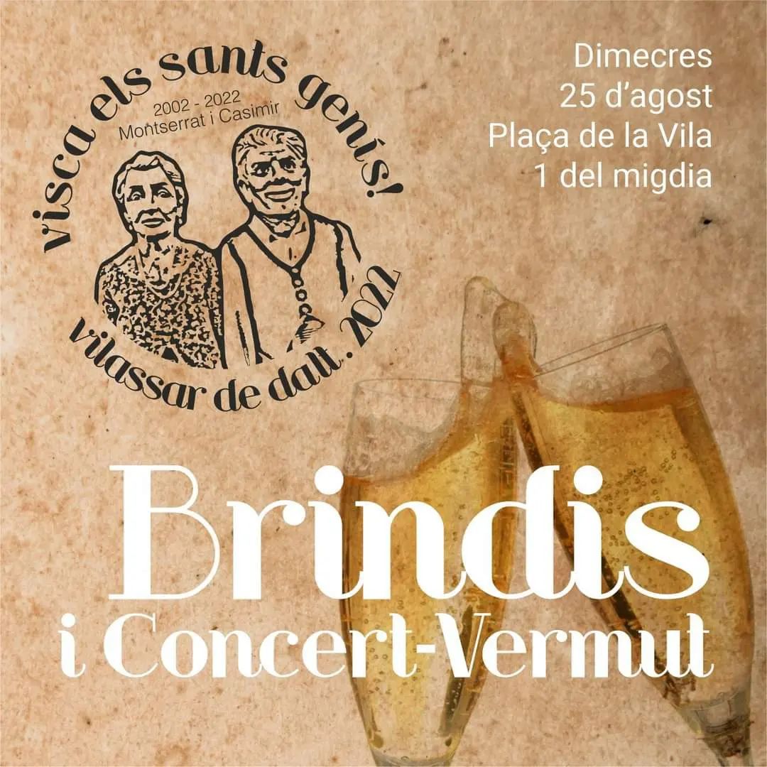 Sants Gen&iacute;s 22: Brindis de Festa Major i concert-vermut
