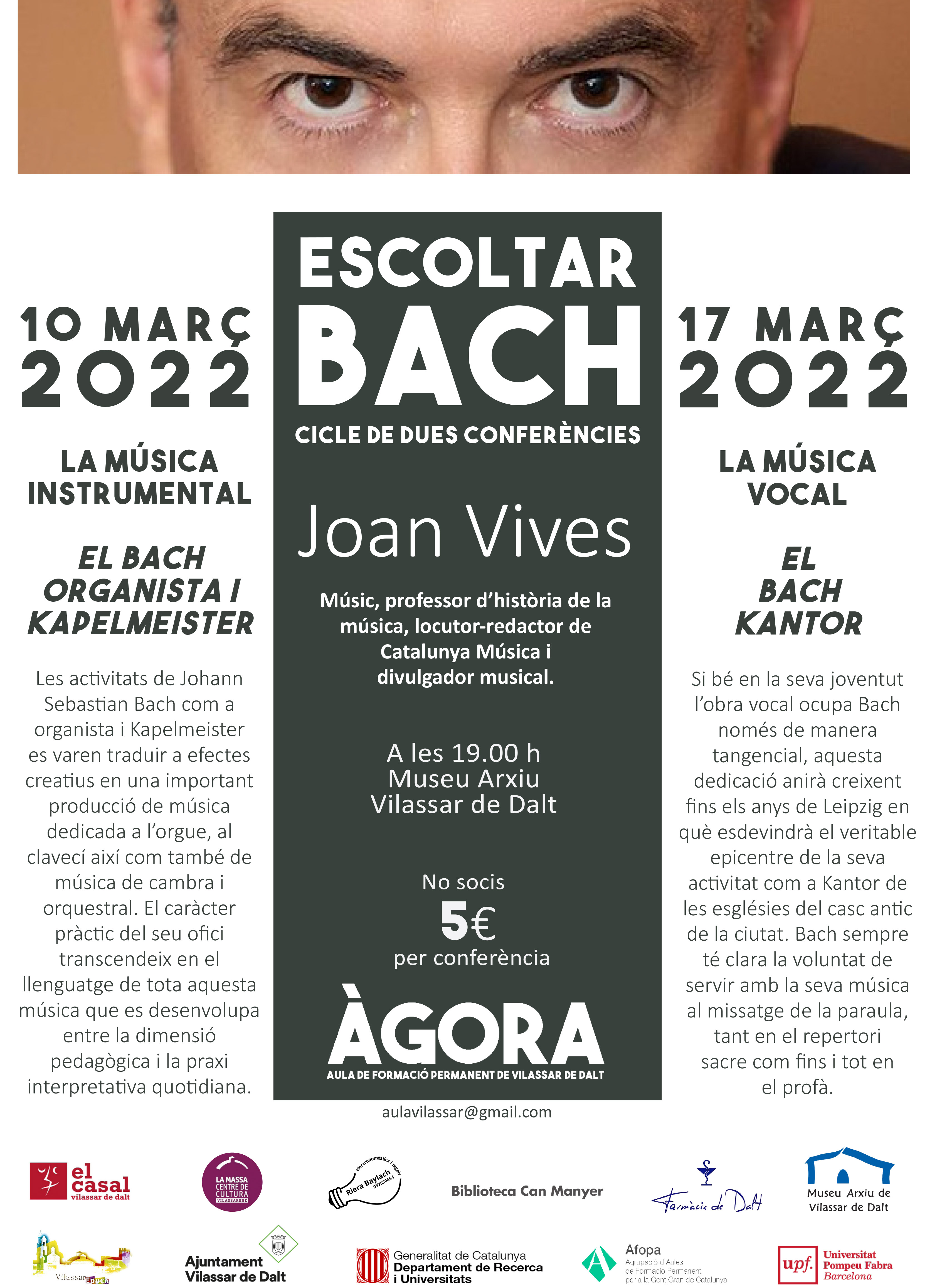 &Agrave;gora Vilassar: Escoltar Bach. La m&uacute;sica vocal