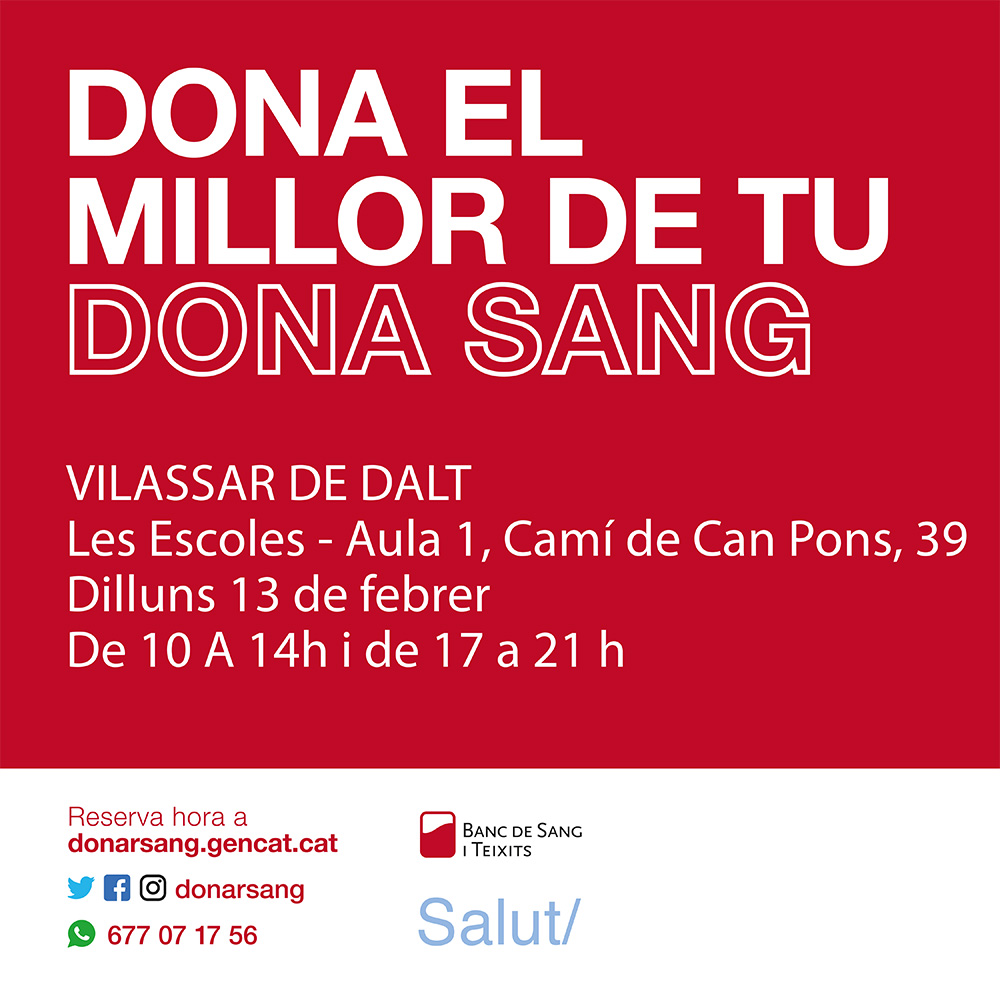 Jornada de donaci&oacute; de sang