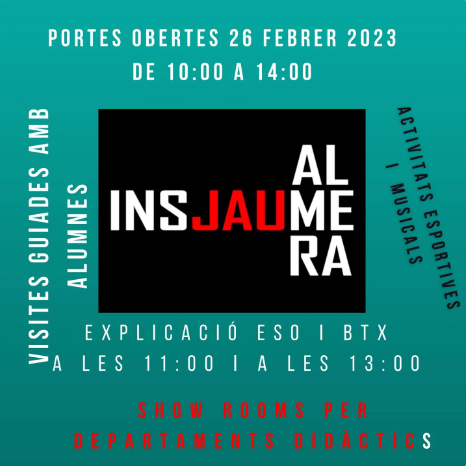 Jornada de portes obertes a l'Institut Jaume Almera
