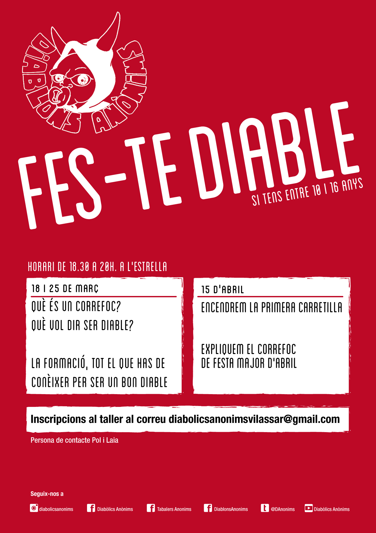 Taller 'Fes-te diable'
