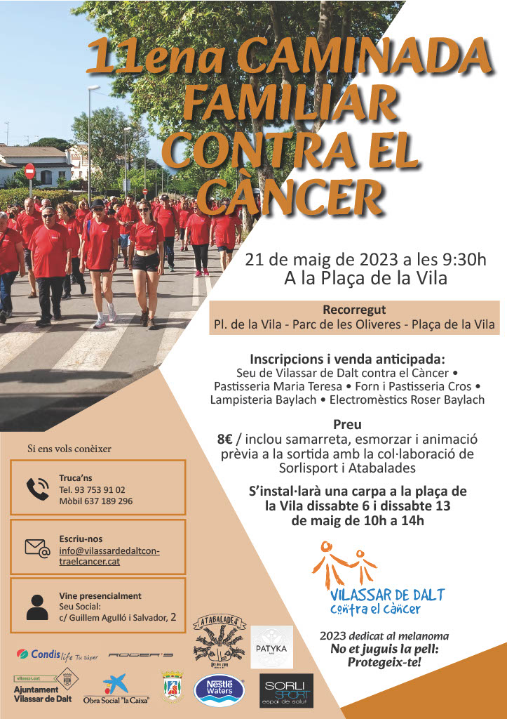 11a Caminada familiar contra el c&agrave;ncer