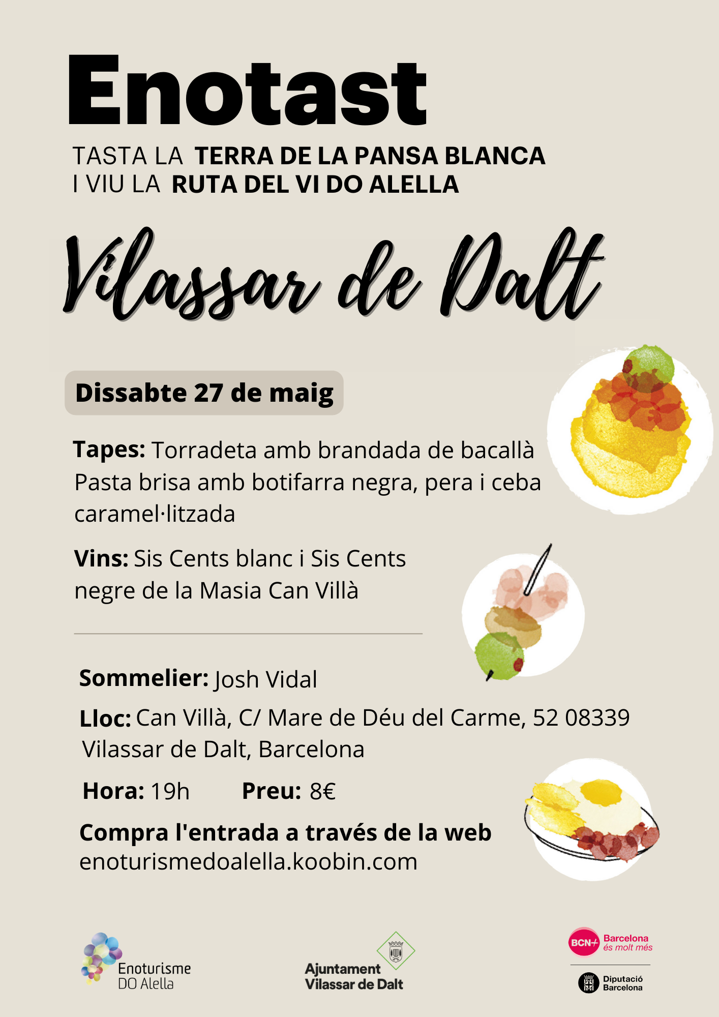 ENTRADES EXHAURIDES! Enotast DO Alella