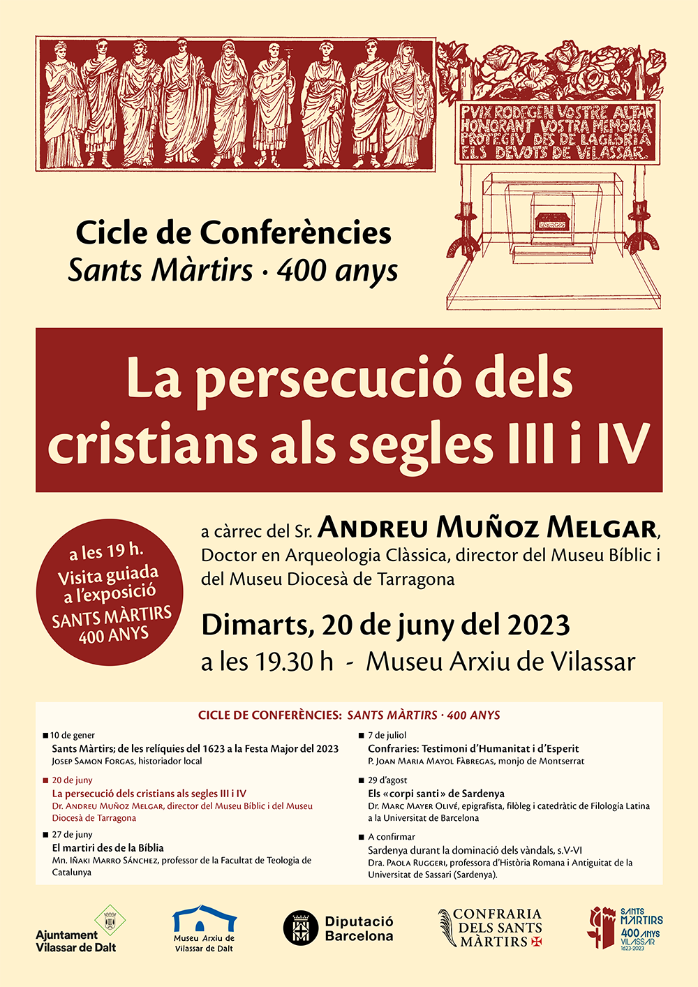 Confer&egrave;ncia: La persecuci&oacute; dels cristians als segles III i IV