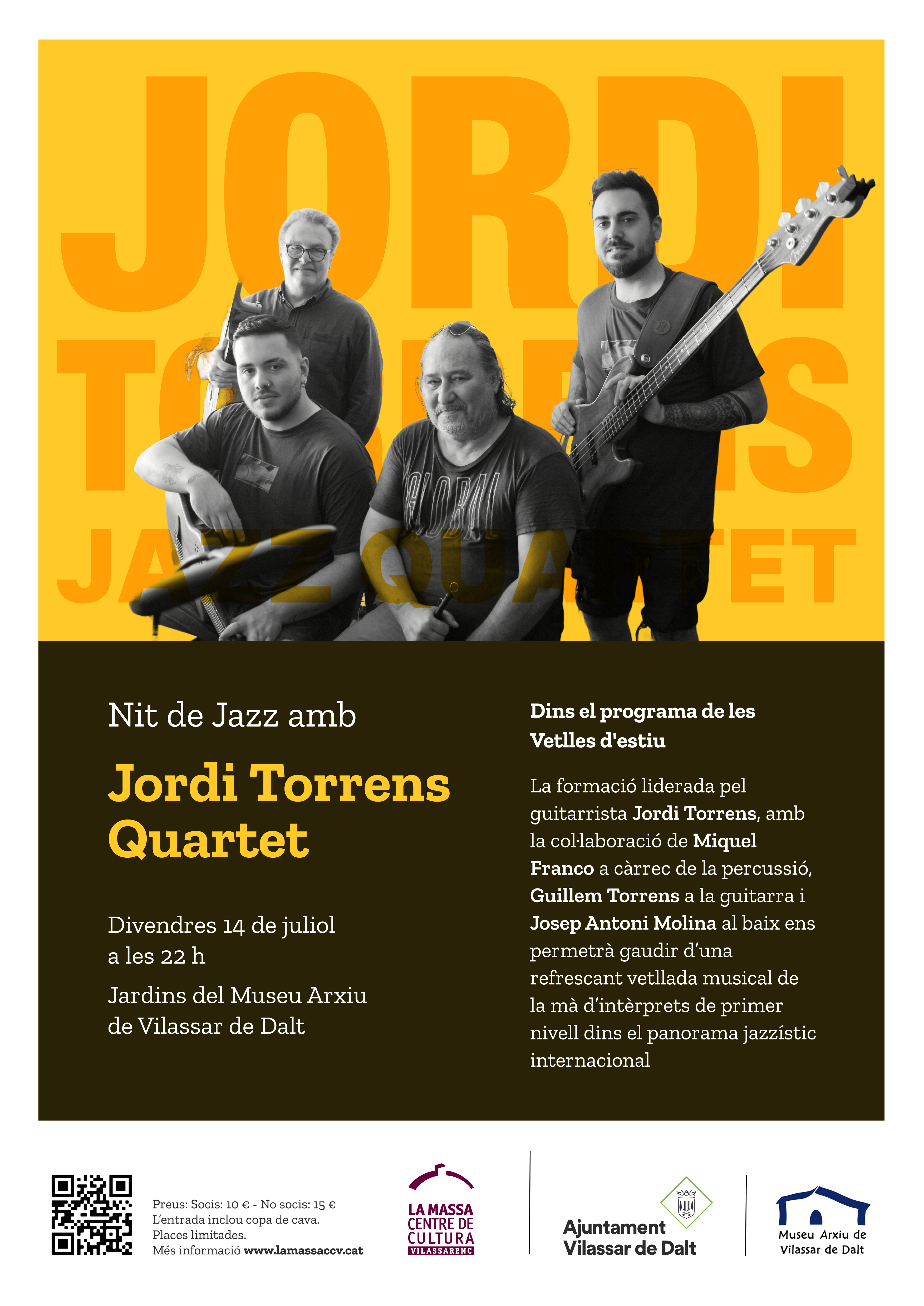 Vespre de jazz amb el grup de Jordi Torrens