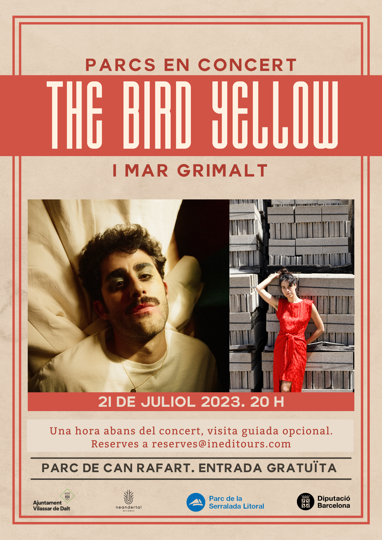 Parcs en concert: The Bird Yellow & Mar Grimalt
