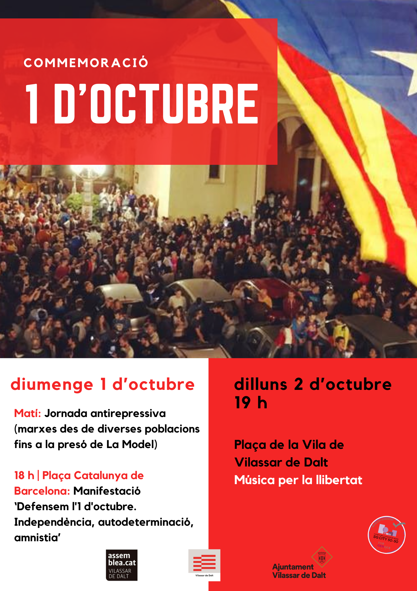 Commemoraci&oacute; de l'1 d'octubre