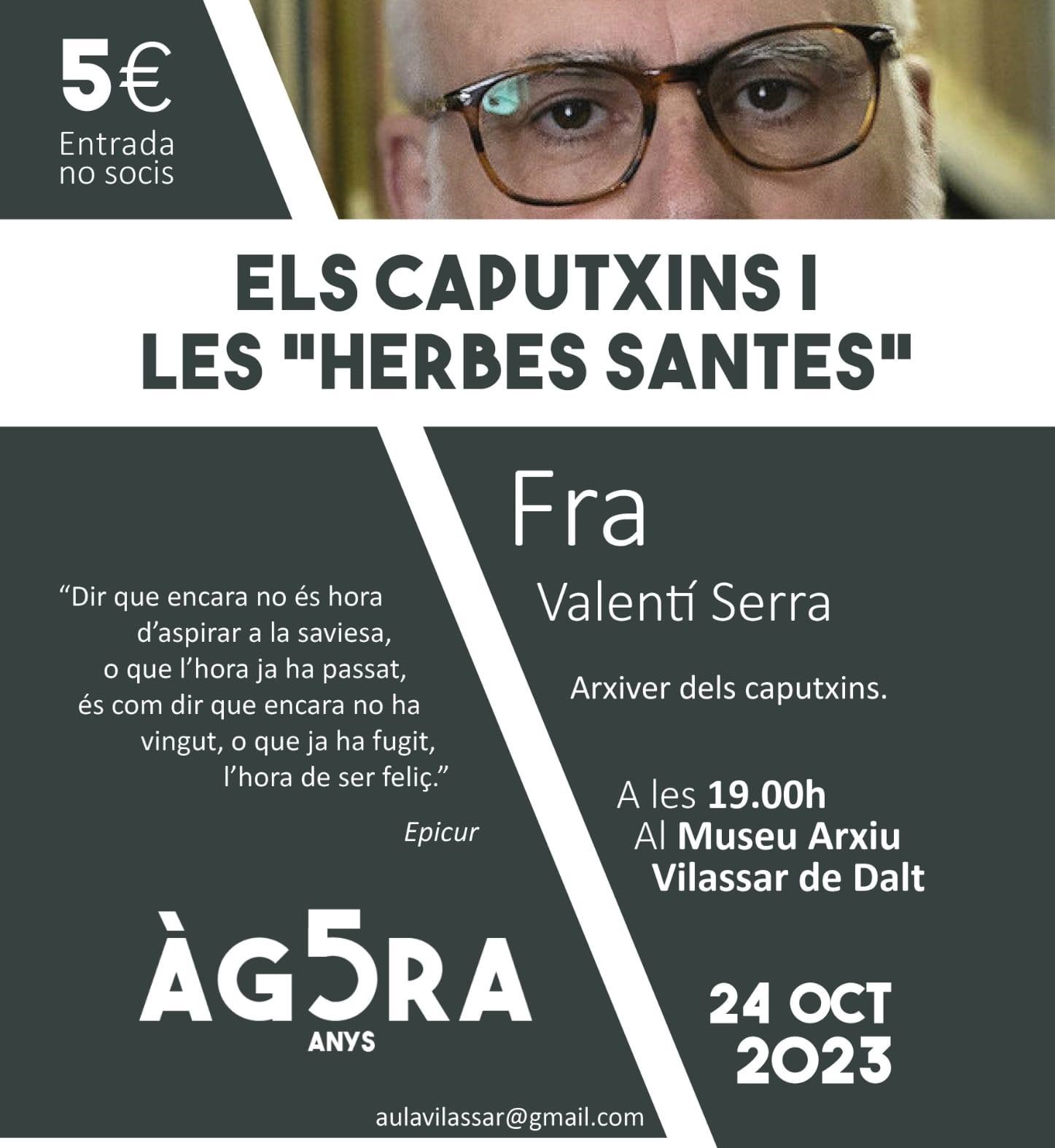 &Agrave;gora Vilassar: 'Els caputxins i les herbes santes'