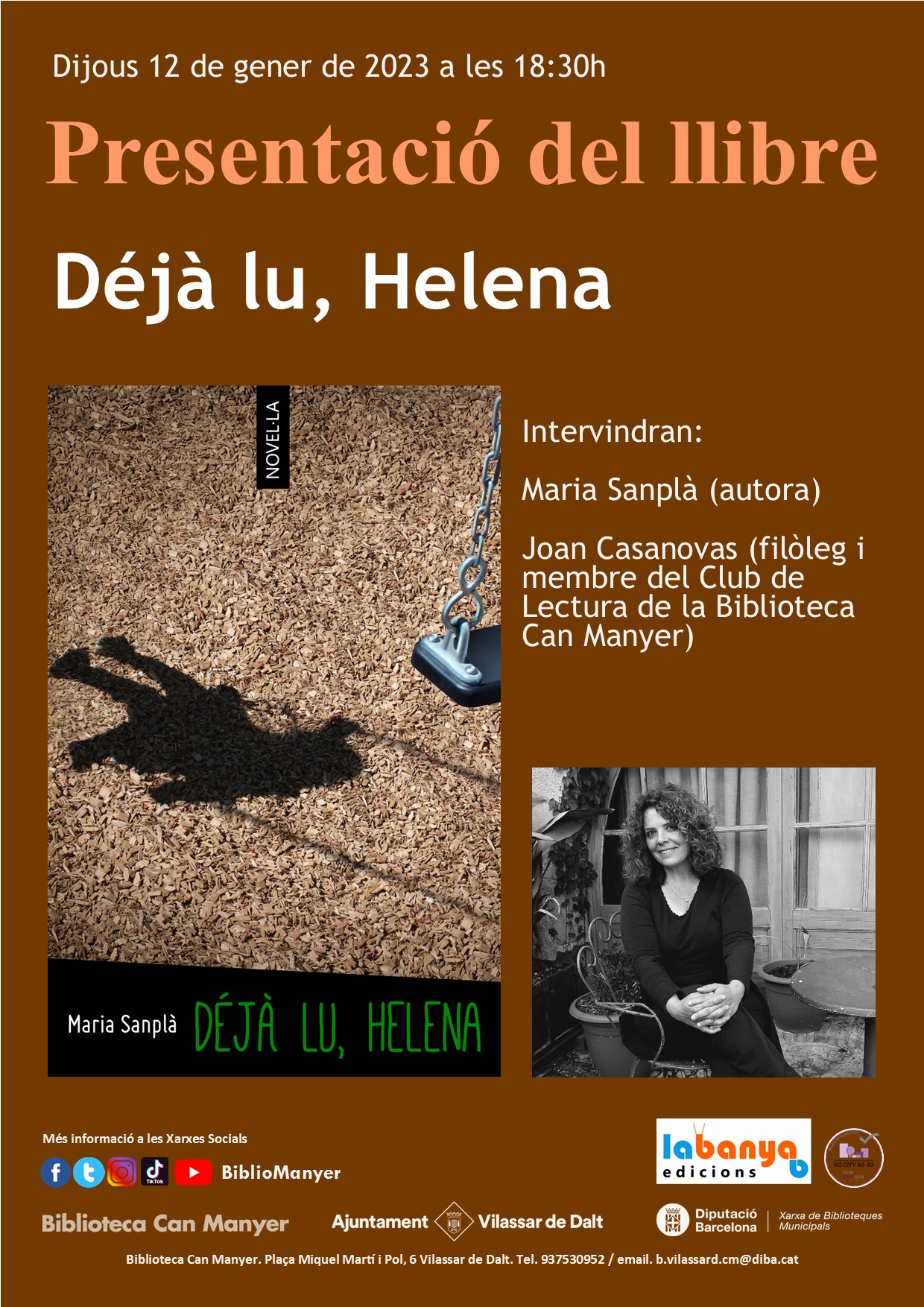 Presentaci&oacute; del llibre 'D&eacute;j&agrave; lu, Helena'