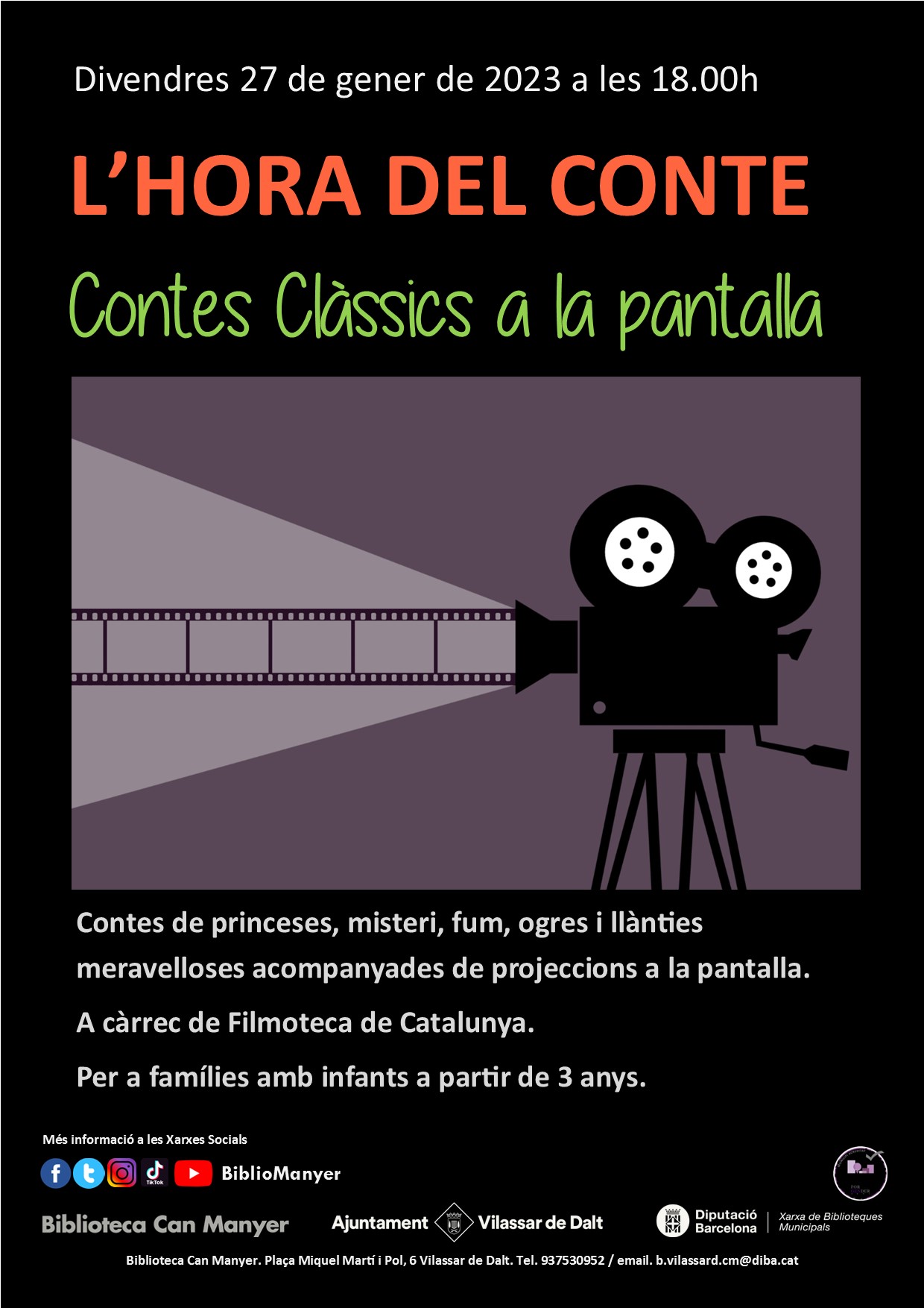 L'Hora del conte: Contes cl&agrave;ssics a la pantalla