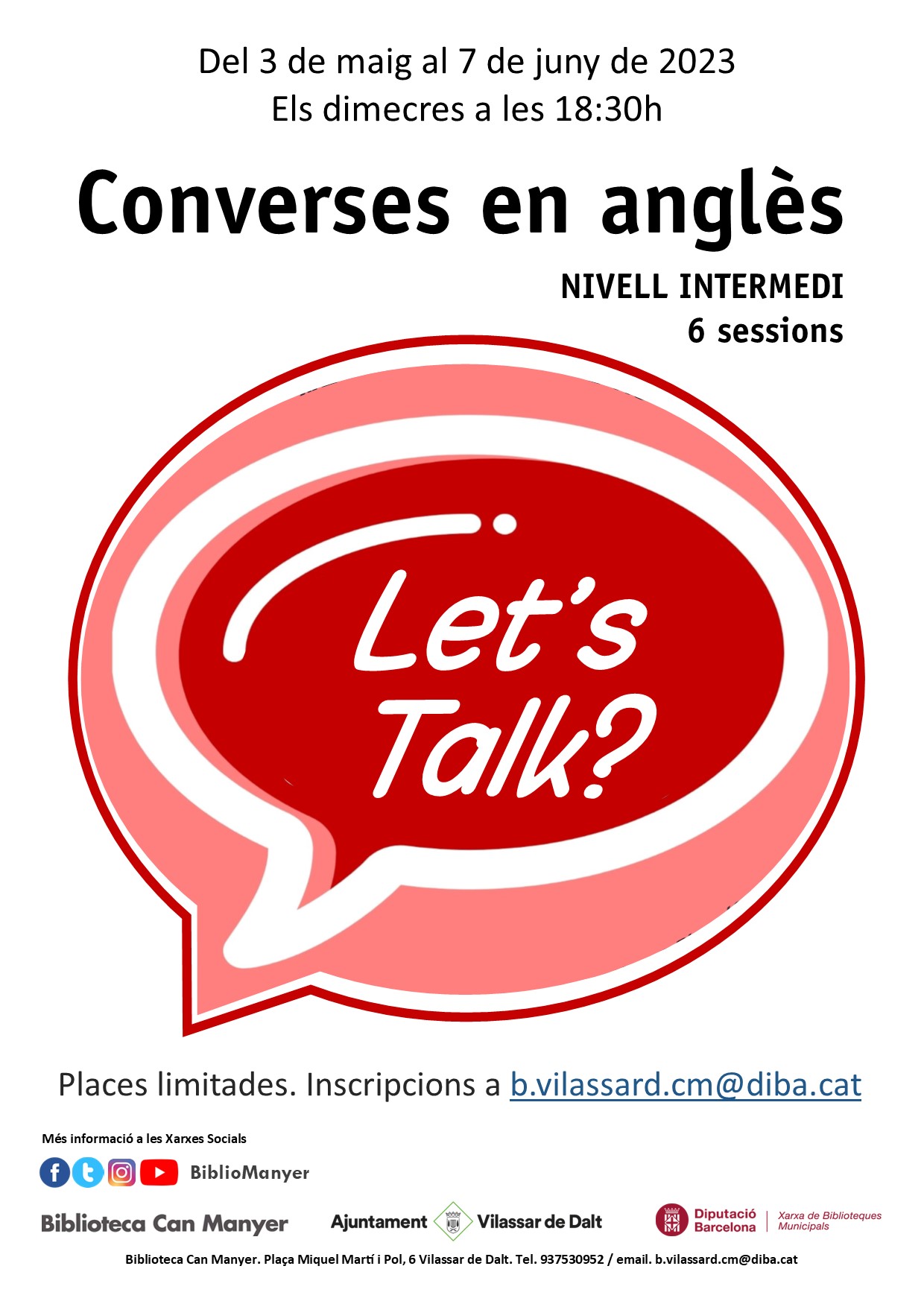 Converses en angl&egrave;s