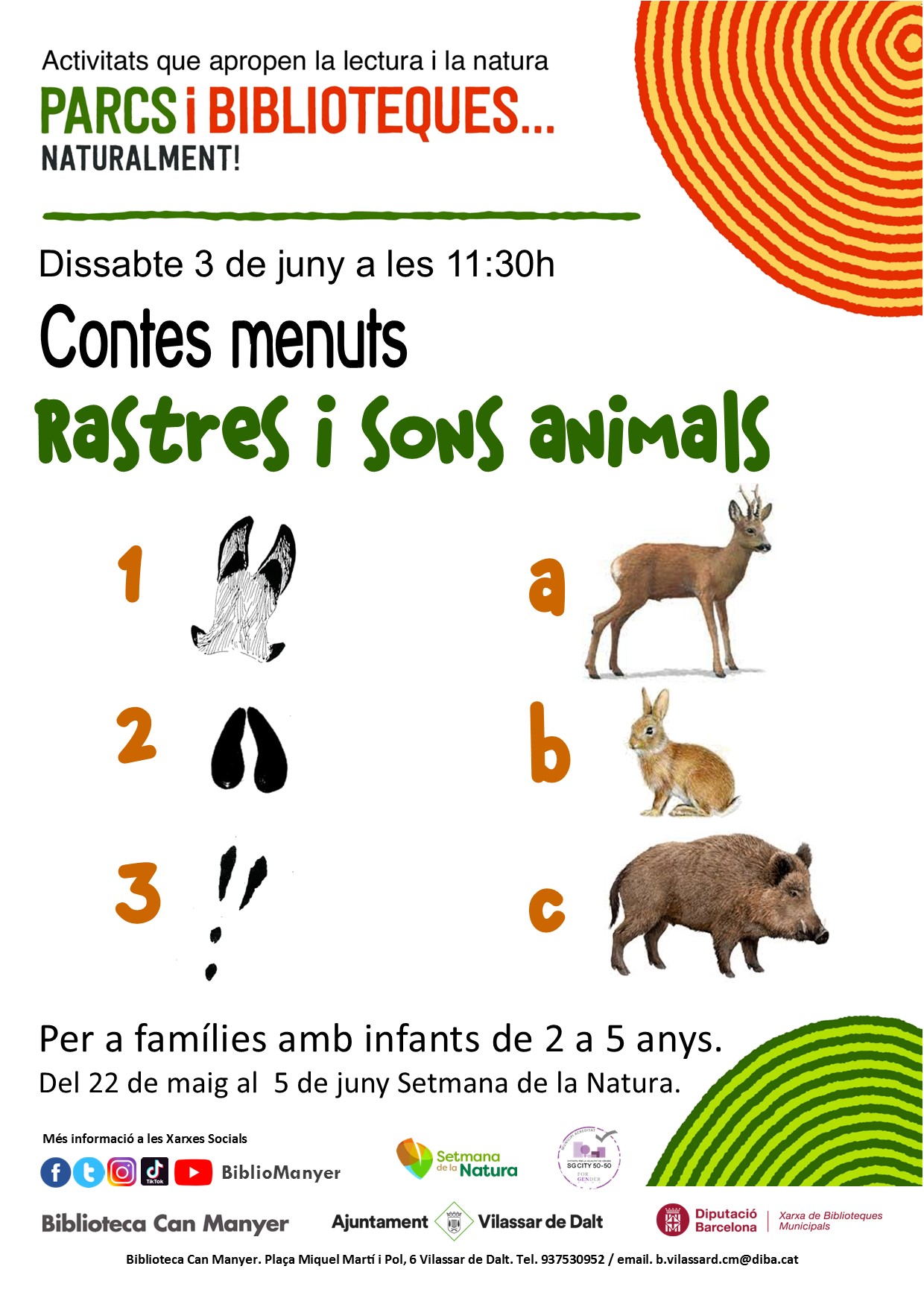 Contes menuts. Rastres i sons animals