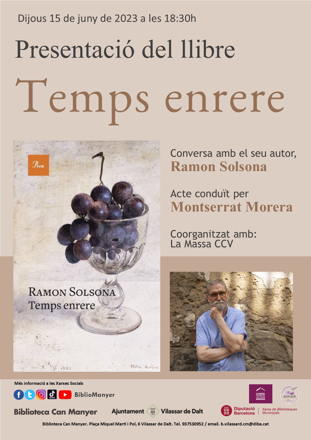 Presentaci&oacute; del llibre 'Temps enrere'