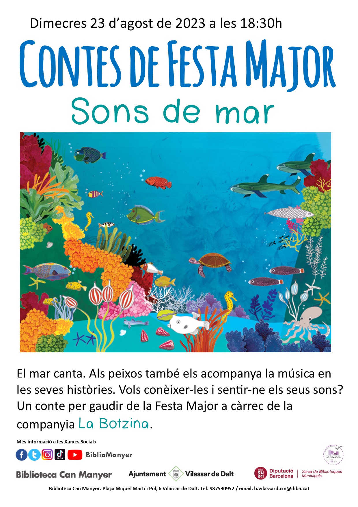 Sants Gen&iacute;s 23. Hora del conte de Festa Major