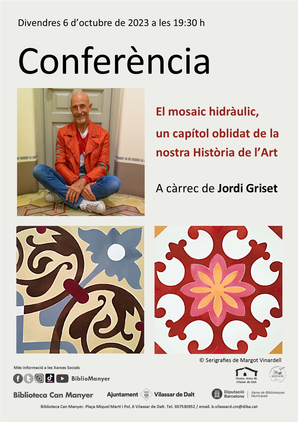 Confer&egrave;ncia: El mosaic hidr&agrave;ulic, un cap&iacute;tol oblidat de la nostra hist&ograve;ria de l'art