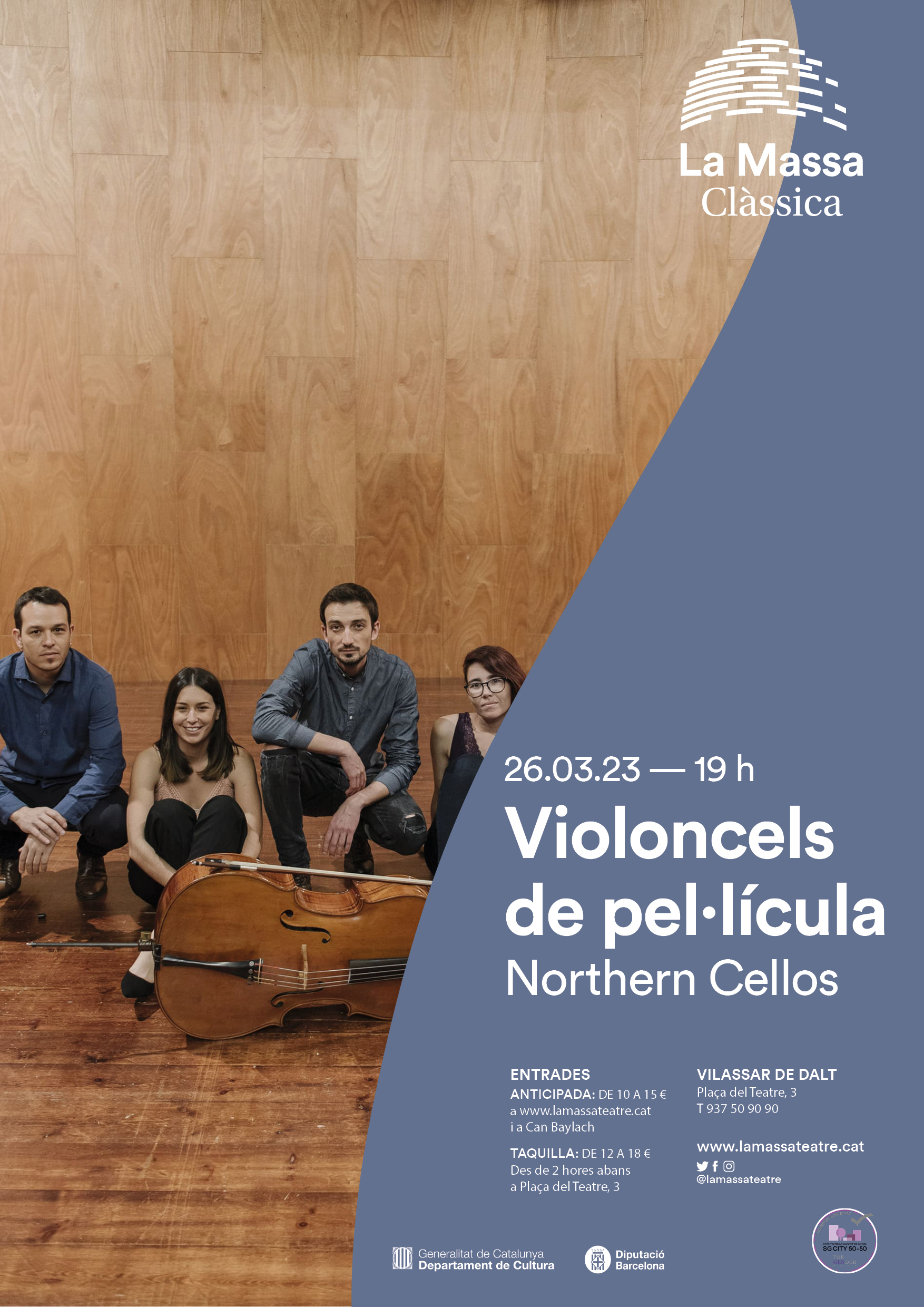 Temporada de cl&agrave;ssica: Violoncels de pel&middot;l&iacute;cula