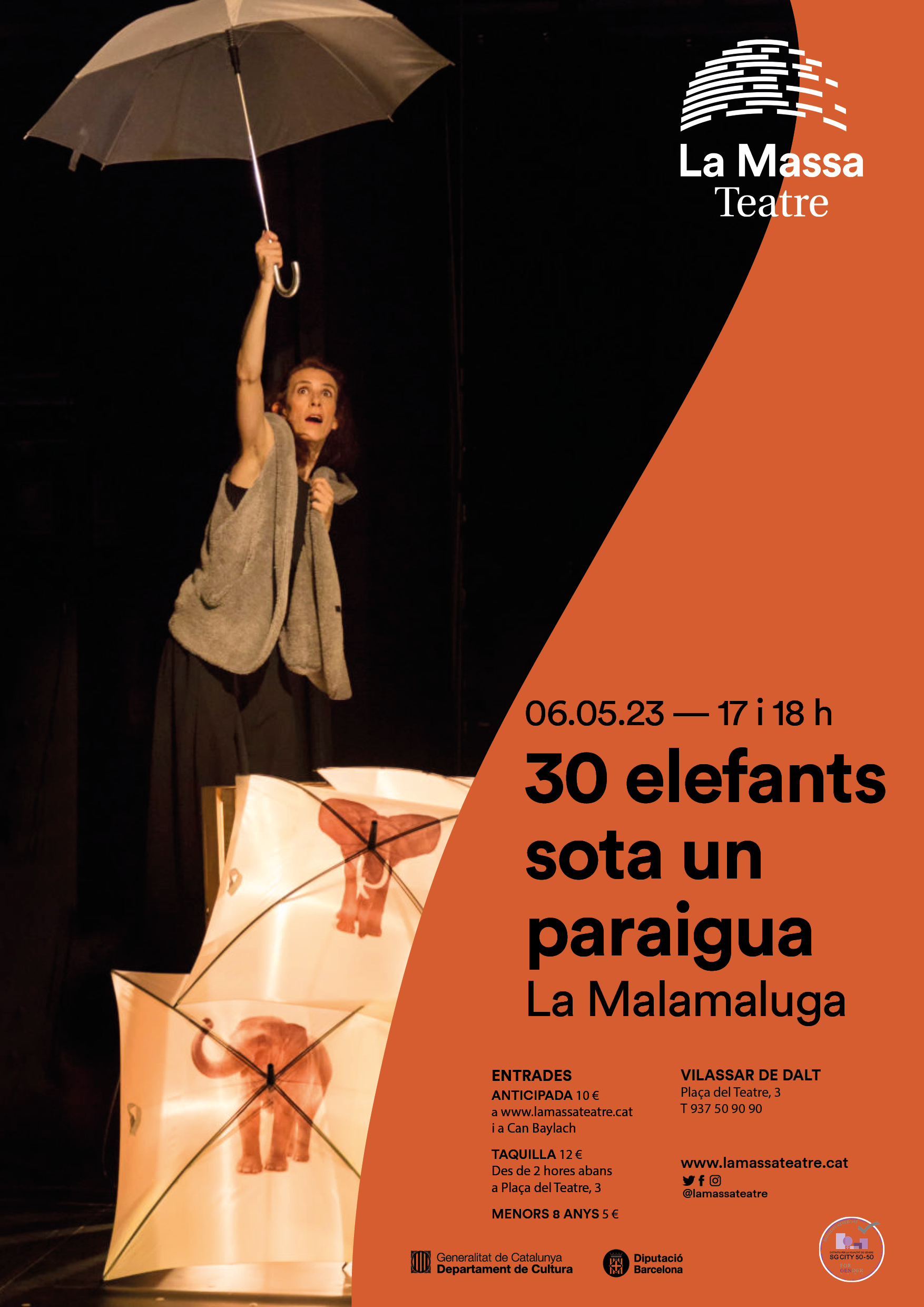 La Massa Teatre: 30 elefants sota un paraigua