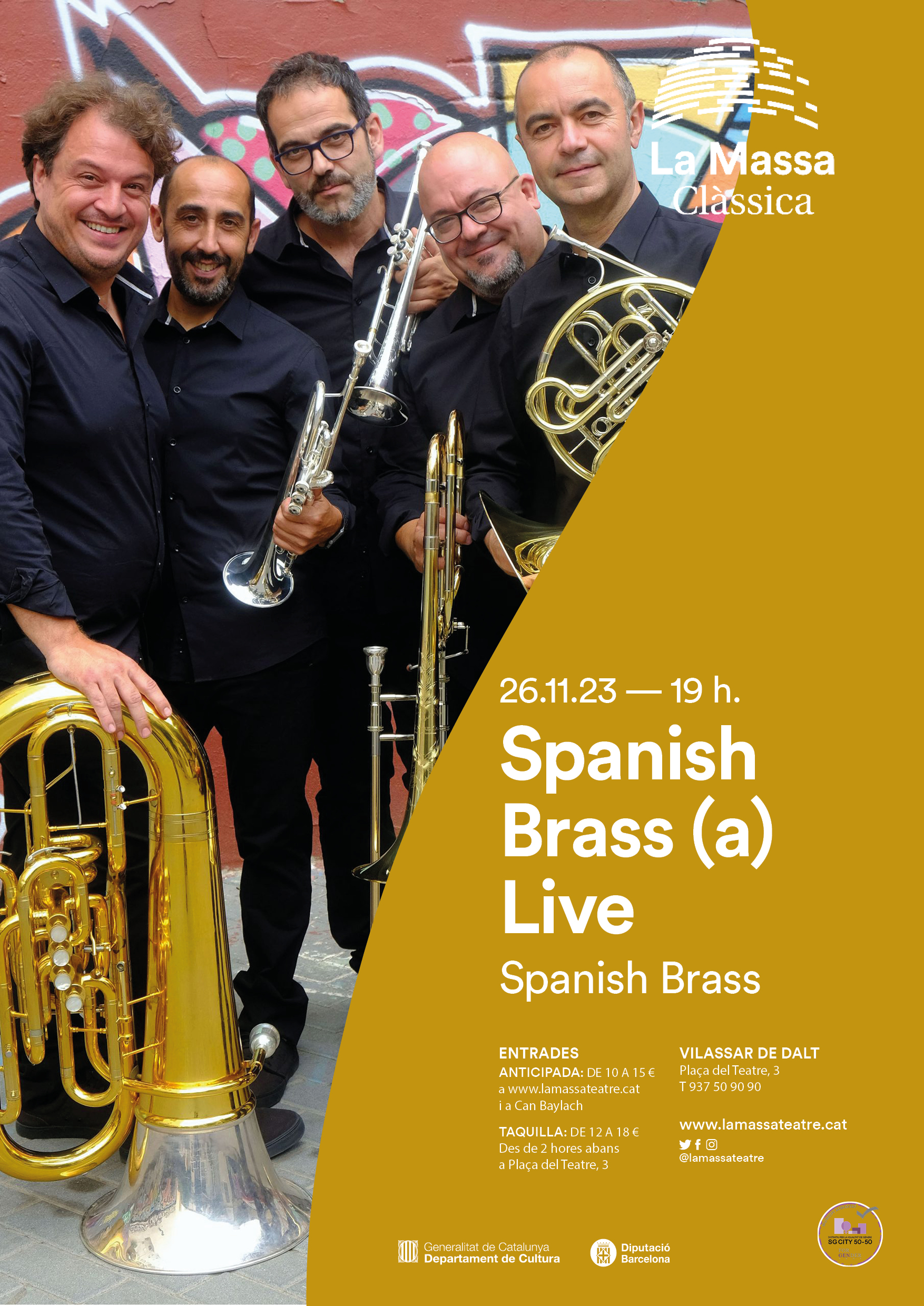 Temporada de cl&agrave;ssica: Spanish Brass (a) Live