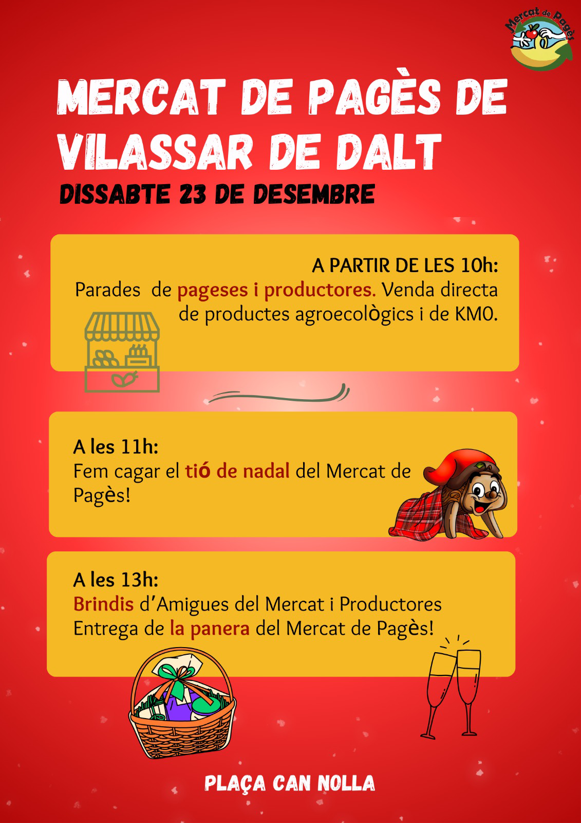 Ti&oacute; de Nadal al Mercat de pag&egrave;s