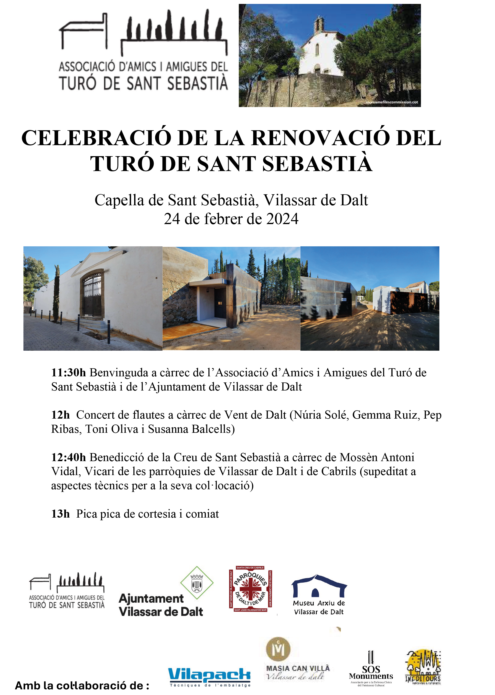 Celebraci&oacute; de la renovaci&oacute; del Tur&oacute; de Sant Sebasti&agrave;