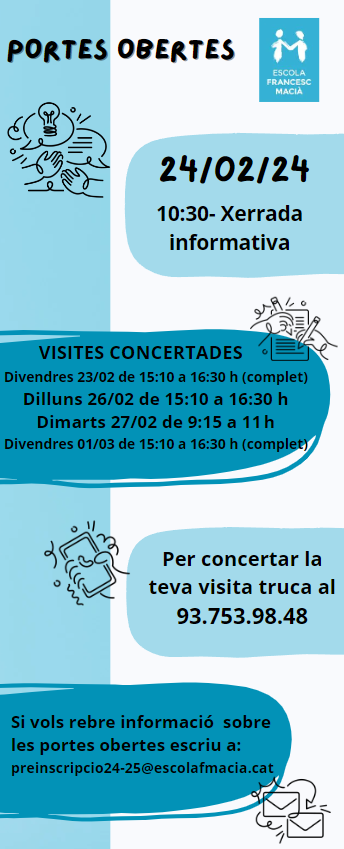 Portes obertes a l'Escola Francesc Maci&agrave;