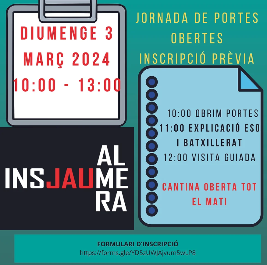 Portes oberts a l'institut Jaume Almera