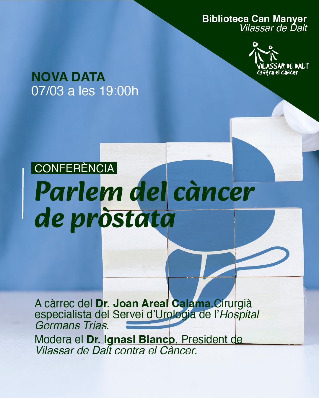 Confer&egrave;ncia 'Parlem del c&agrave;ncer de pr&ograve;stata'