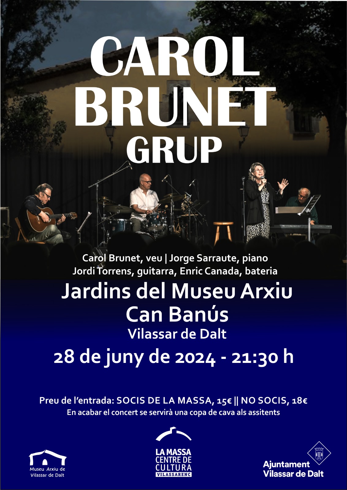 Vetlles d'estiu: Concert de Carol Brunet Grup