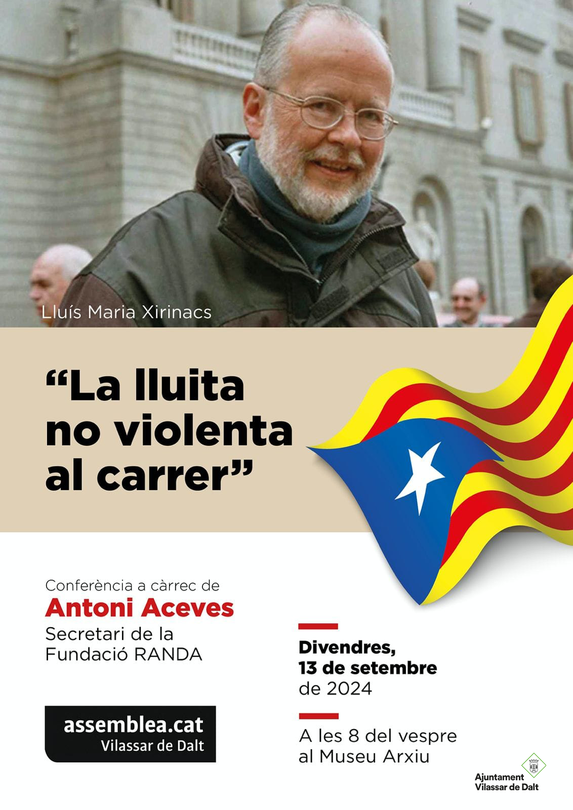 Confer&egrave;ncia 'La lluita no violenta al carrer'