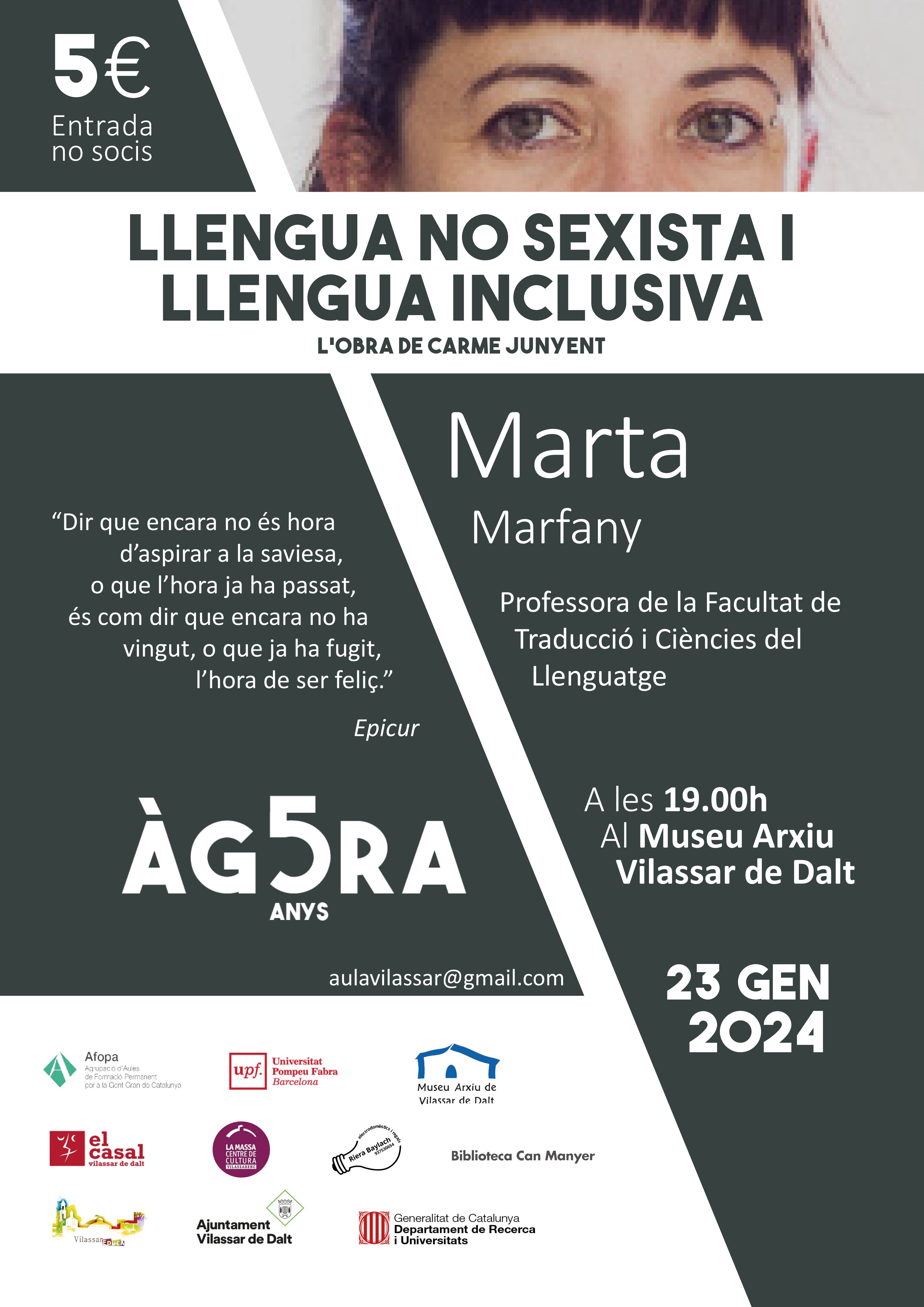 &Agrave;gora Vilassar: Llengua no sexista i llengua inclusiva