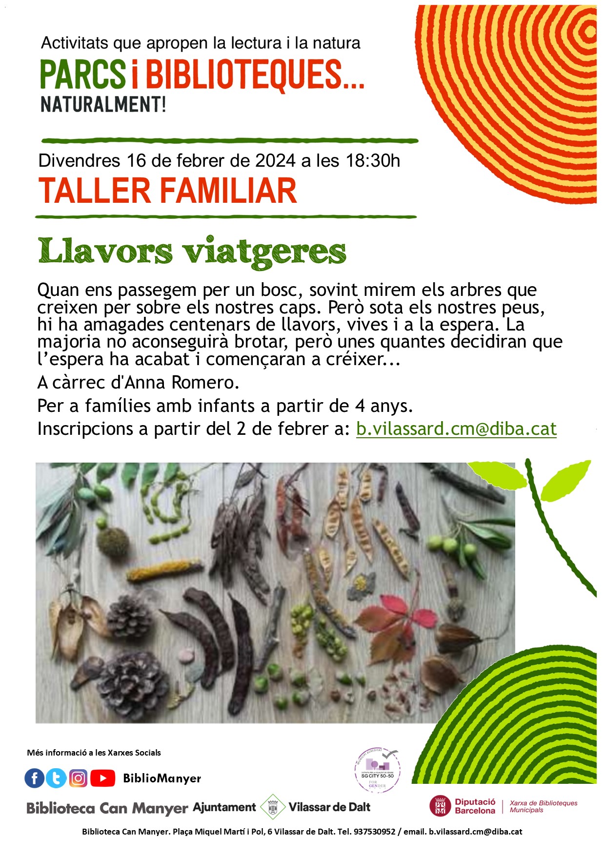 Taller familiar 'Llavors viatgeres'