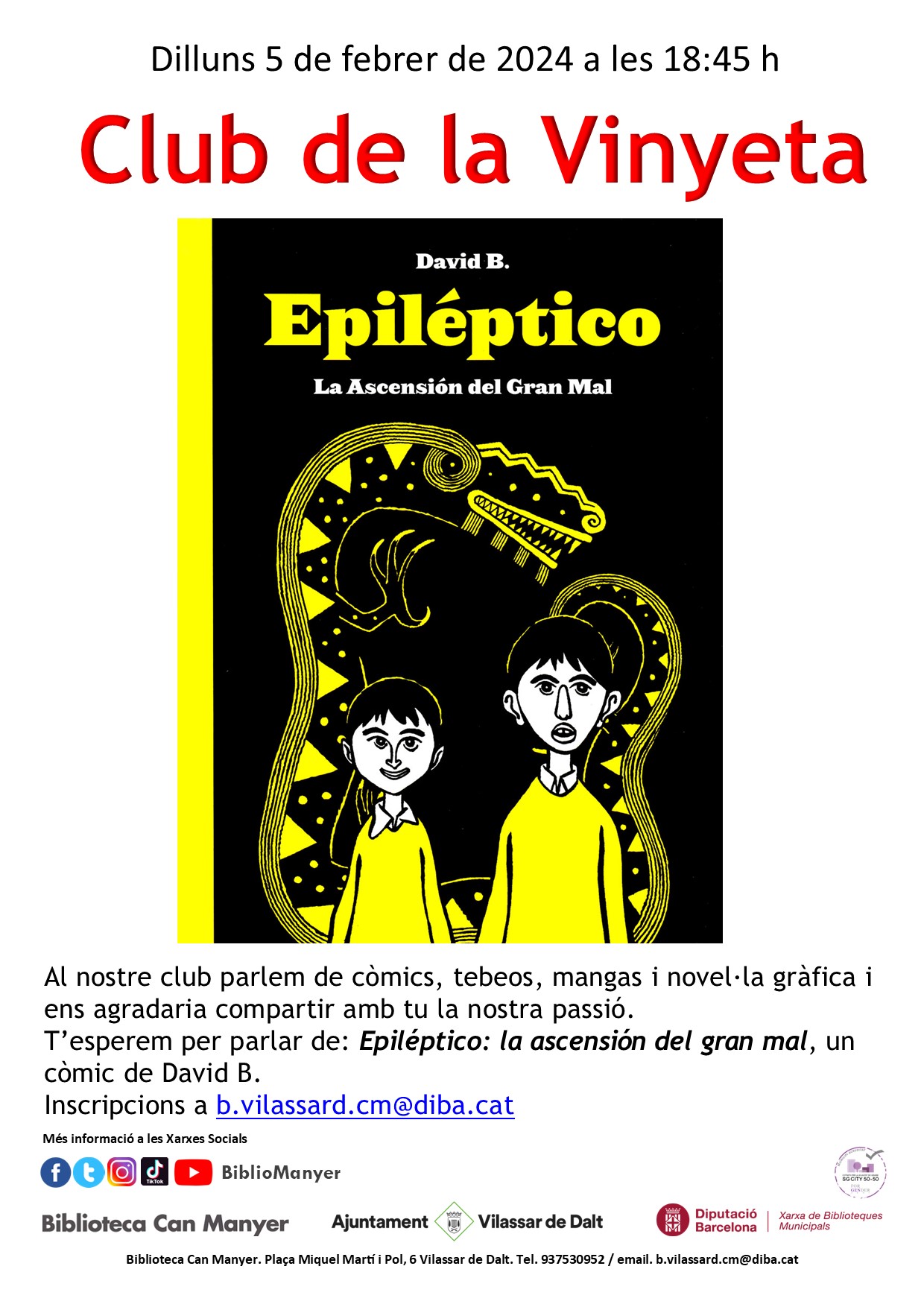 Club de la vinyeta. 'Epil&eacute;ptico: 'la ascenci&oacute;n del gran mal'