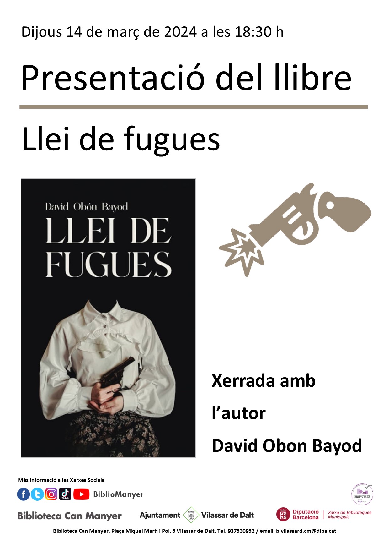 Presentaci&oacute; del llibre 'Llei de fugues'