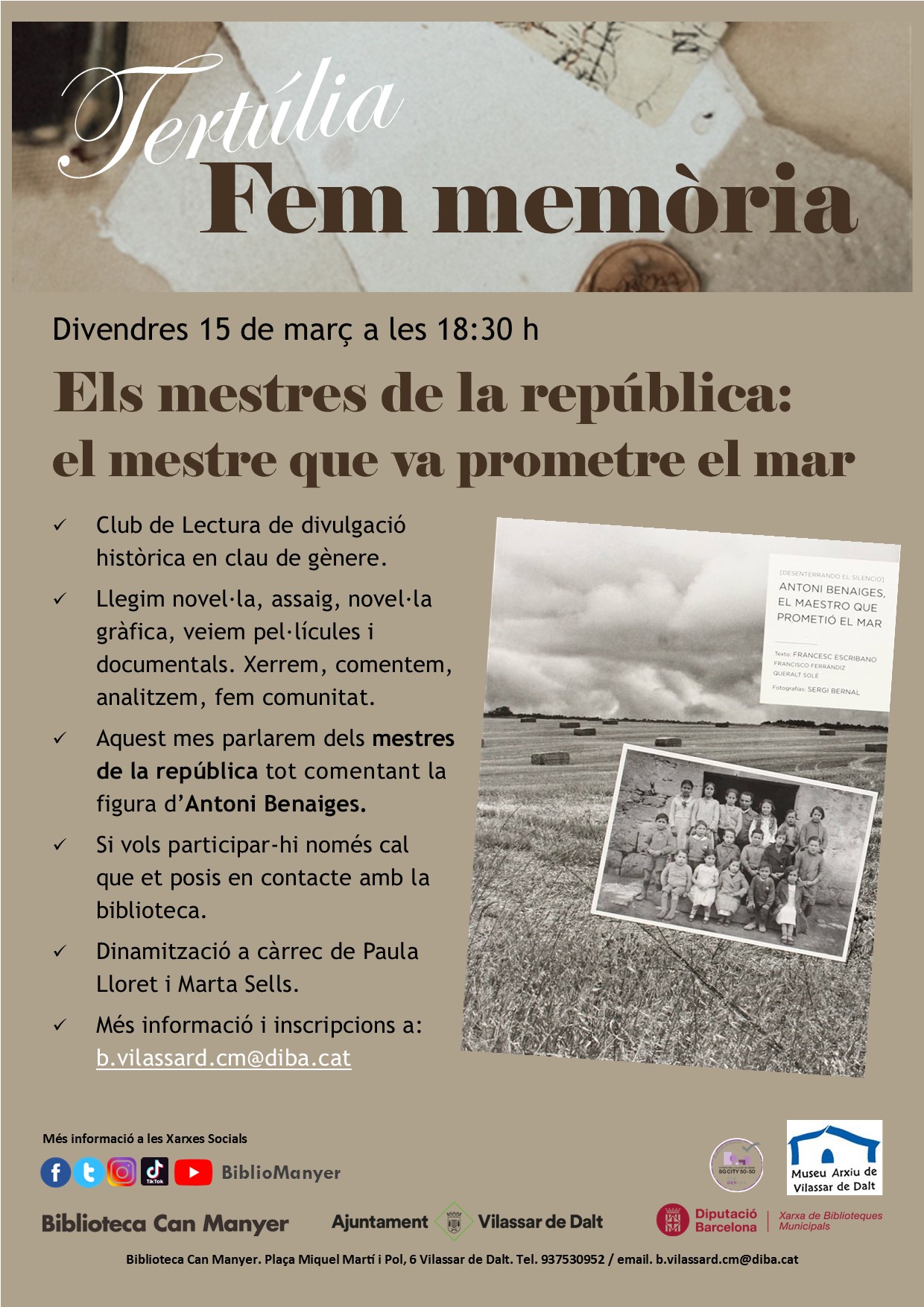 Tert&uacute;lia Fem mem&ograve;ria