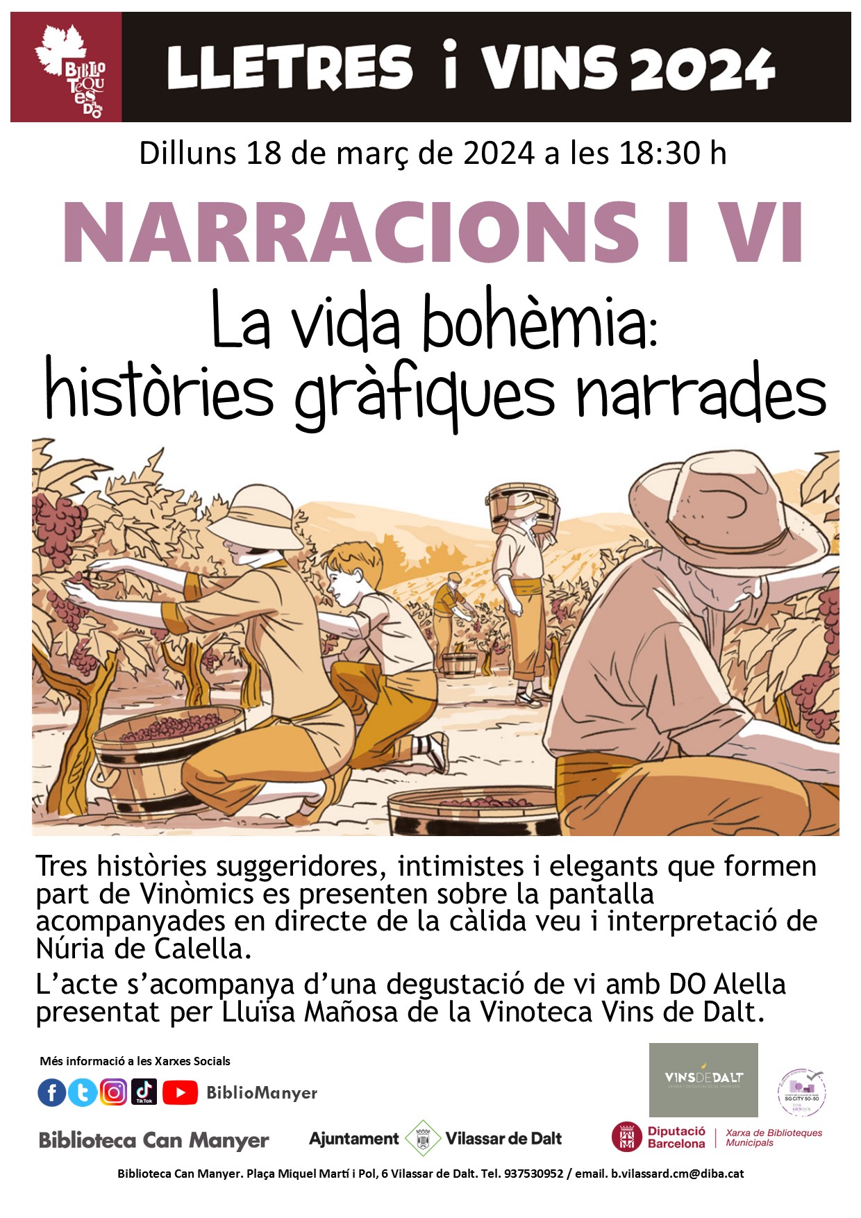 Narracions i vi. 'La vida boh&egrave;mia: hist&ograve;ries gr&agrave;fiques narrades'