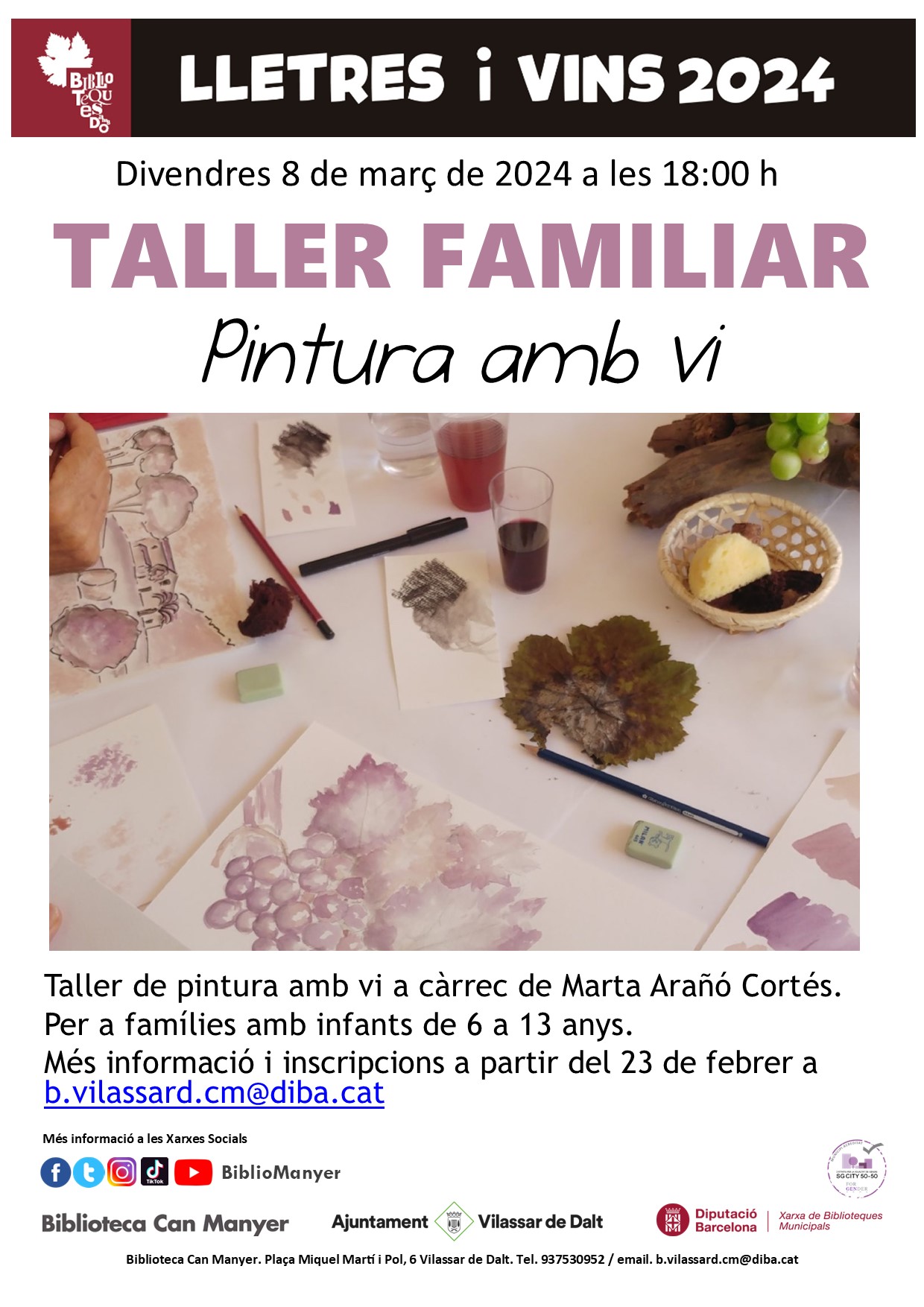 Taller familiar 'Pintura amb vi'