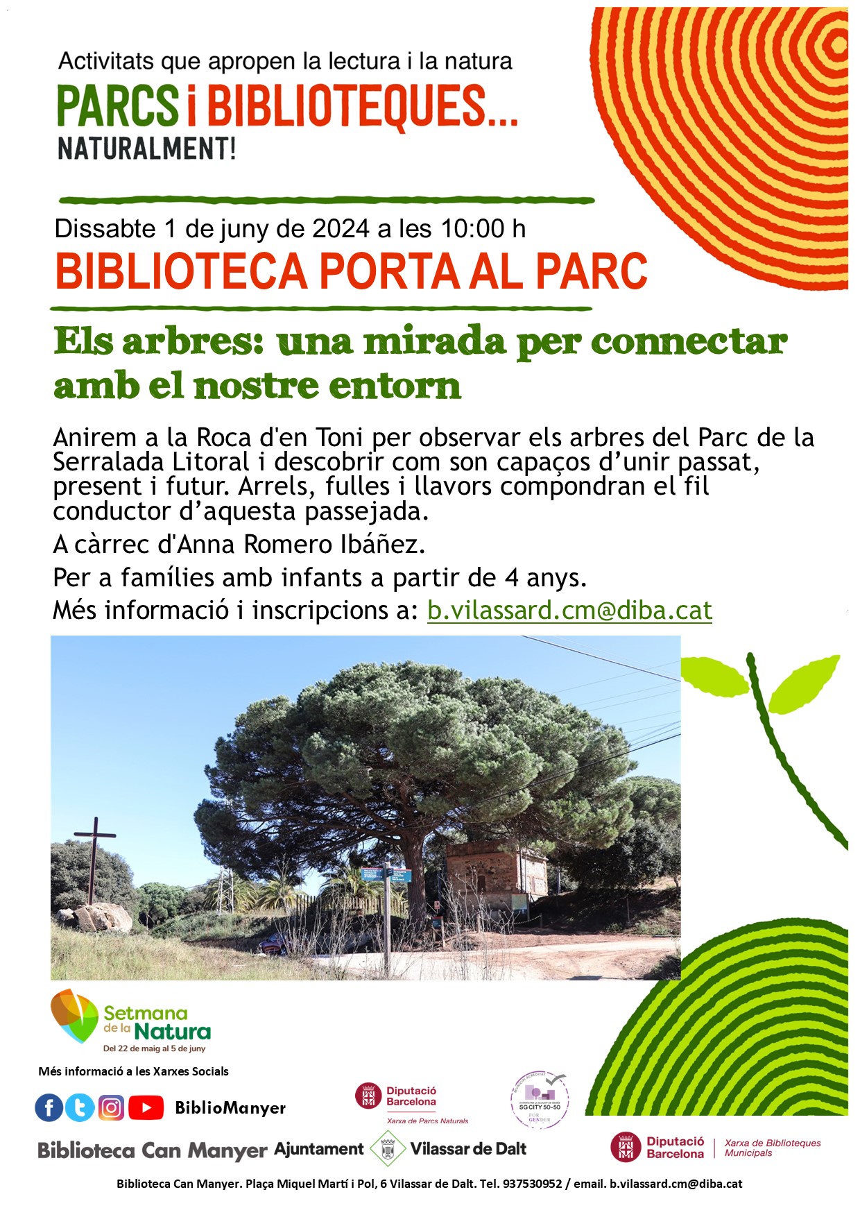 Biblioteca porta al Parc. 'Els arbres: una mirada per connectar amb el nostre entorn'